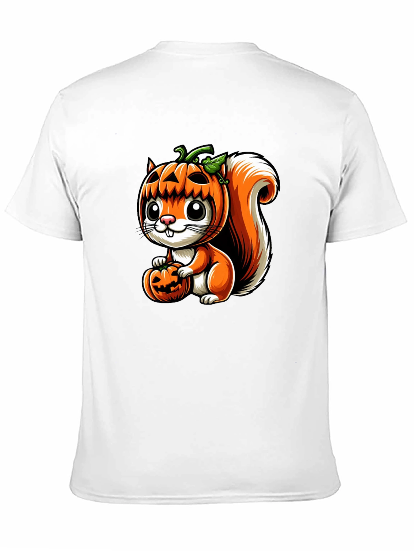 Halloween Squirrel Pumpkin Head T-Shirt