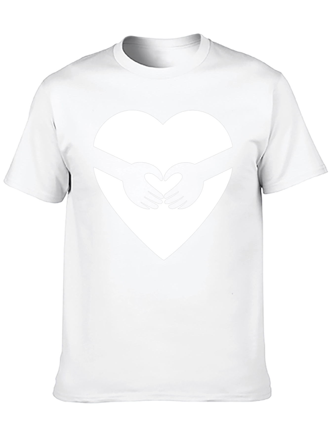 Heart Hands Graphic Tee - Black Unisex Shirt