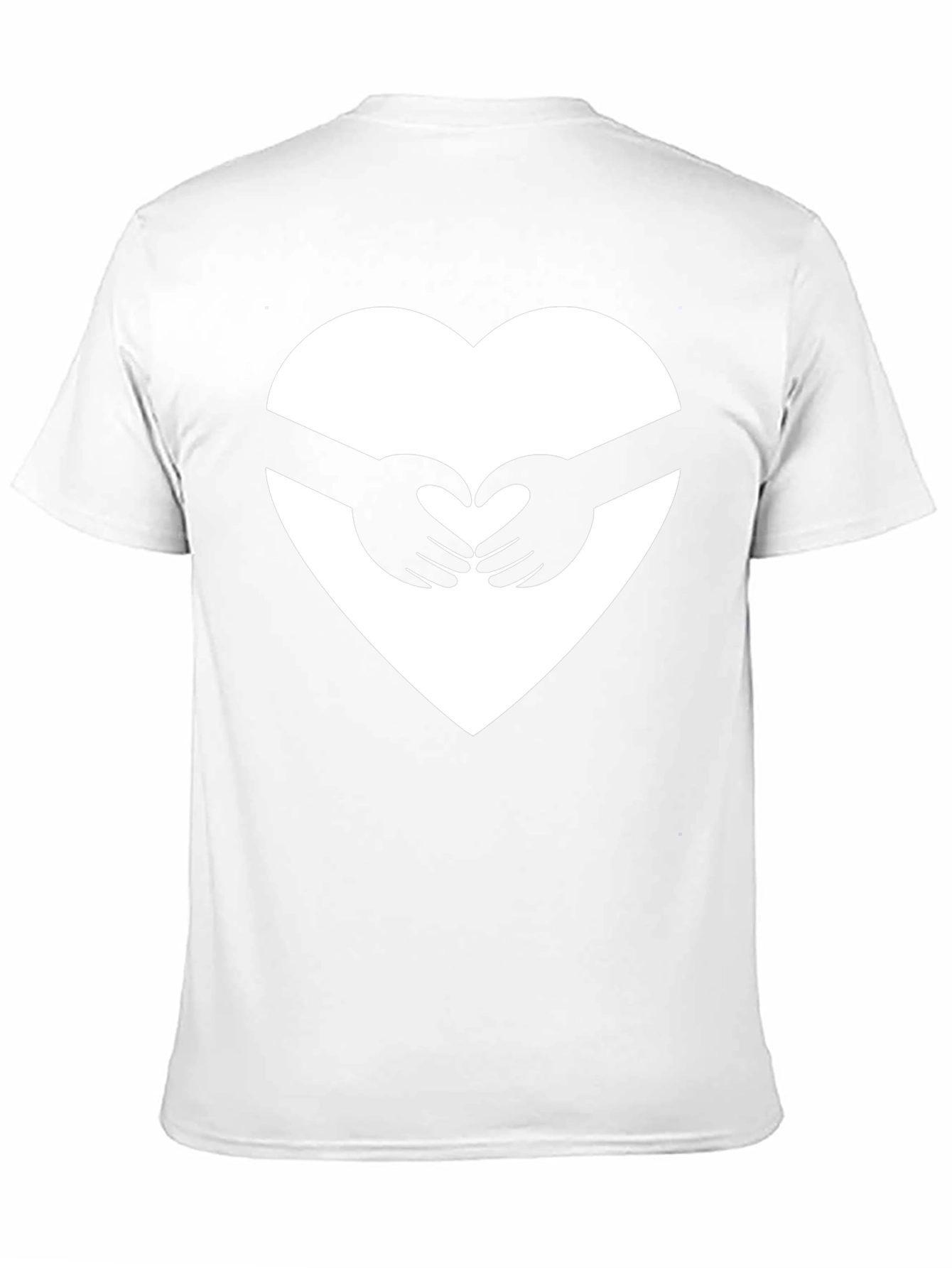 Heart Hands Graphic Tee - Black Unisex Shirt