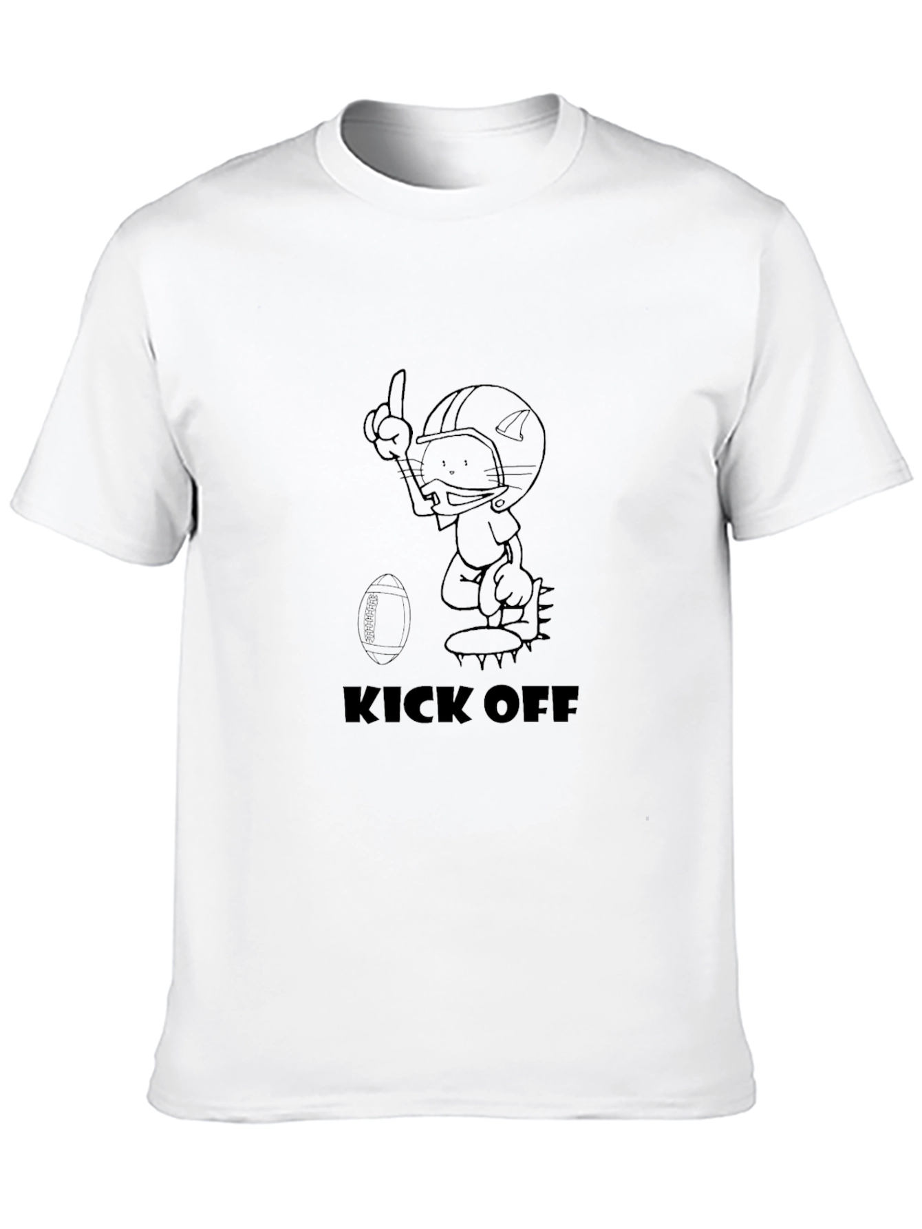 Kick Off Football Cartoon T-Shirt