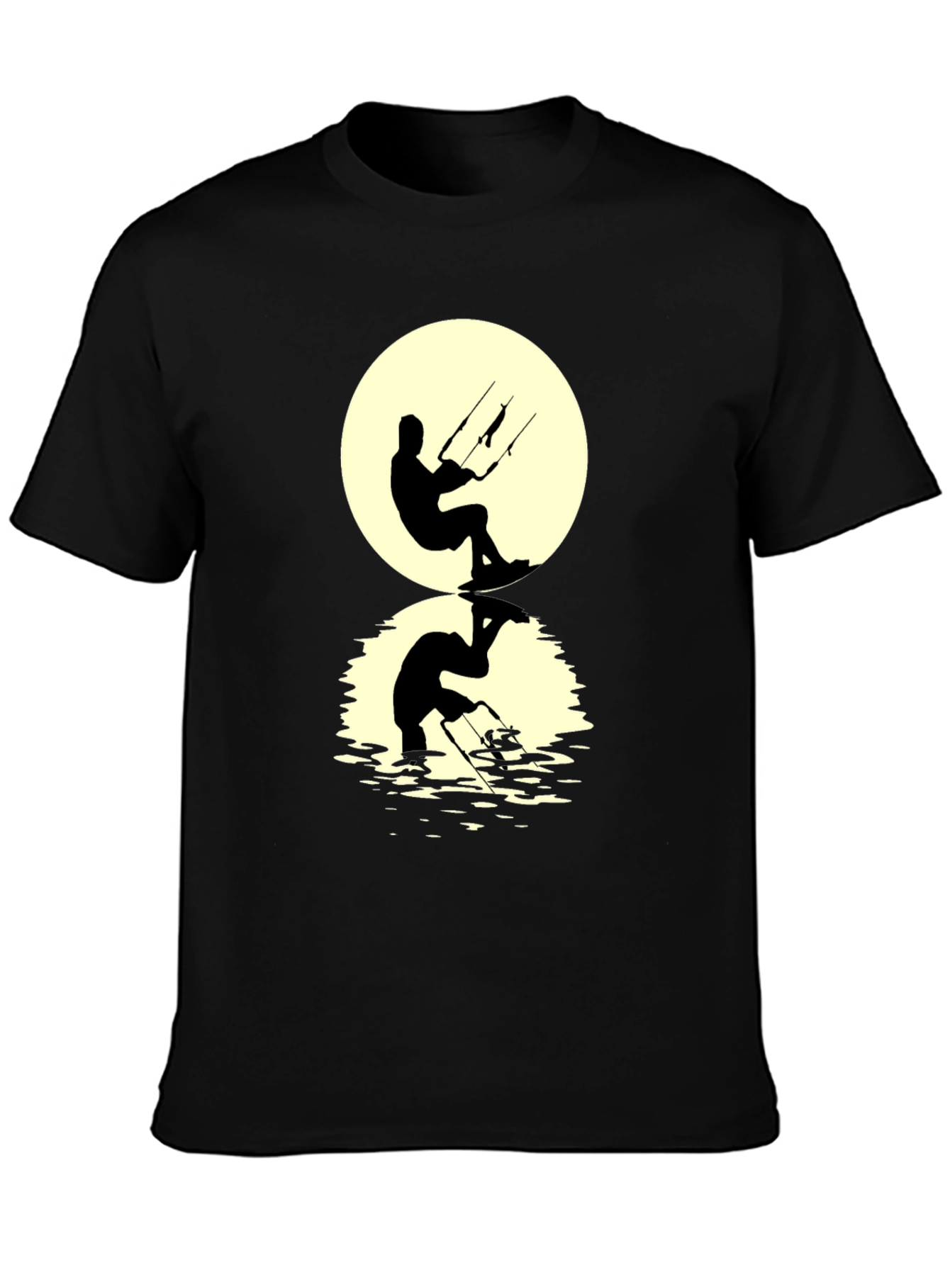 Kite Surfer Silhouette Graphic Tee