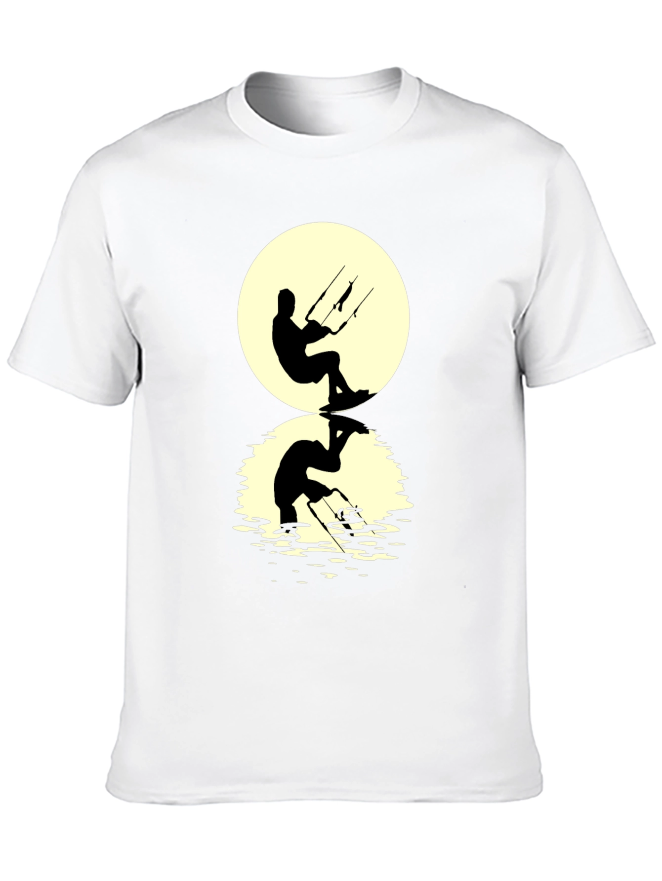 Kite Surfer Silhouette Graphic Tee