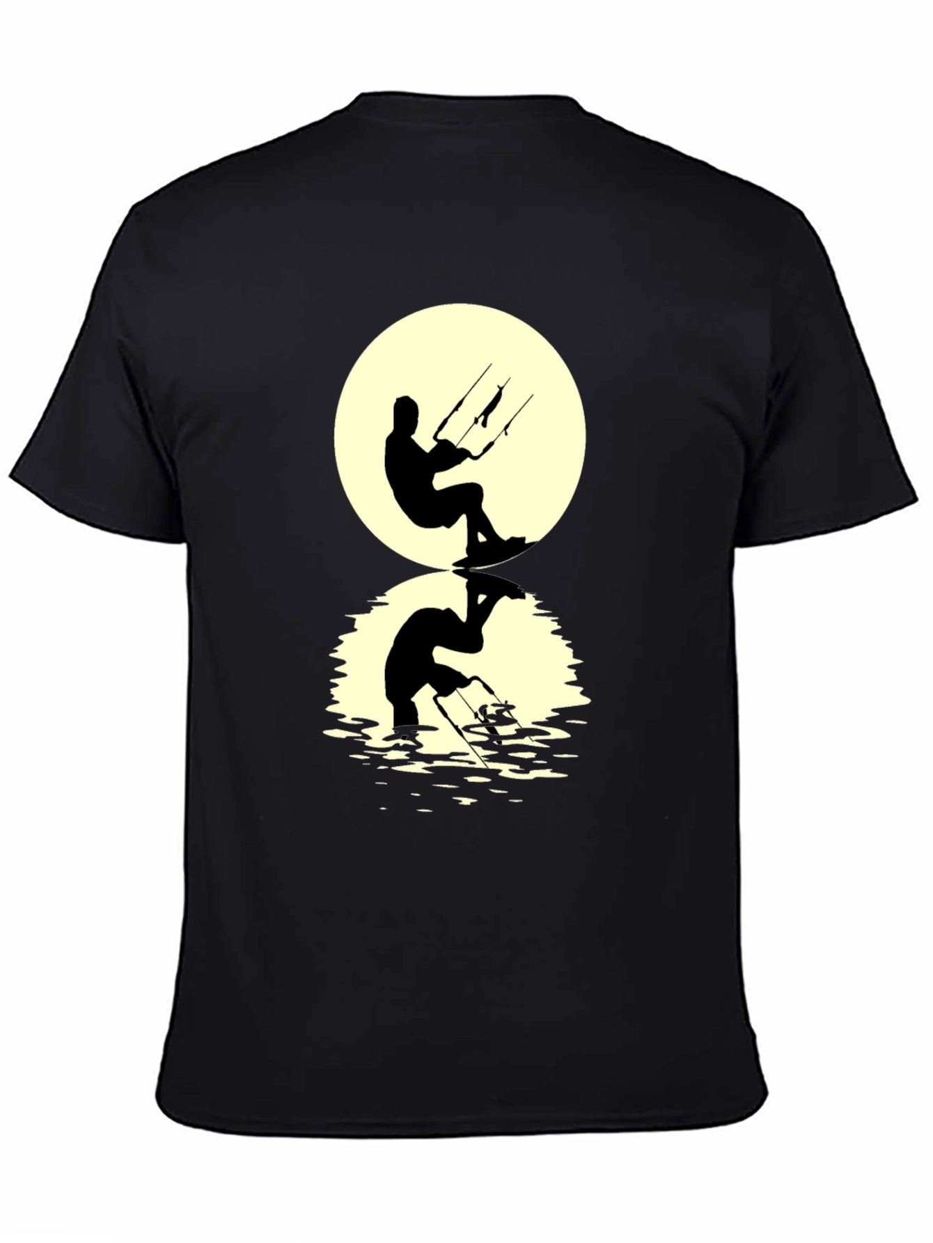 Kite Surfer Silhouette Graphic Tee
