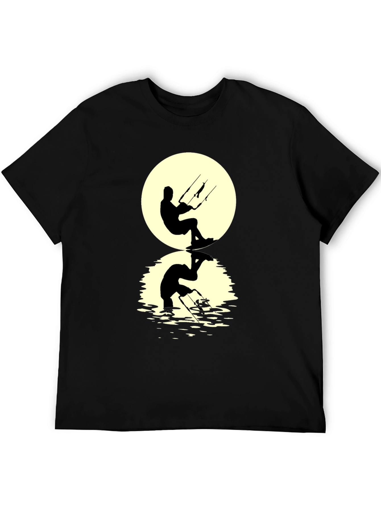 Kite Surfer Silhouette Graphic Tee