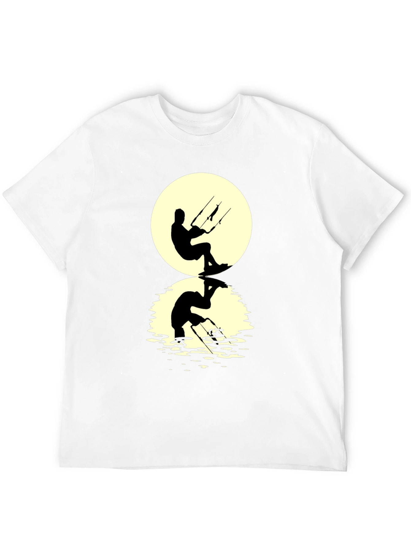 Kite Surfer Silhouette Graphic Tee