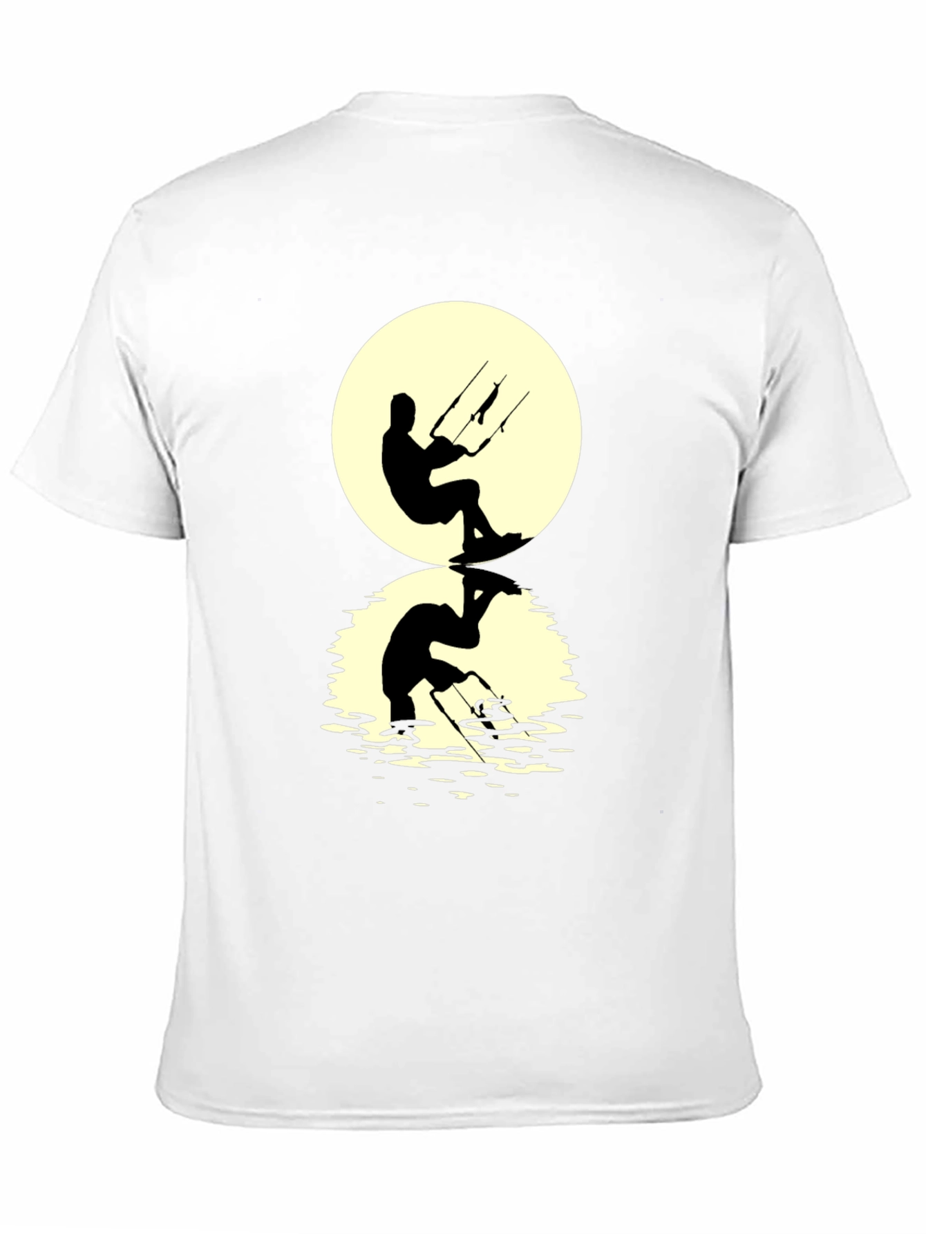 Kite Surfer Silhouette Graphic Tee