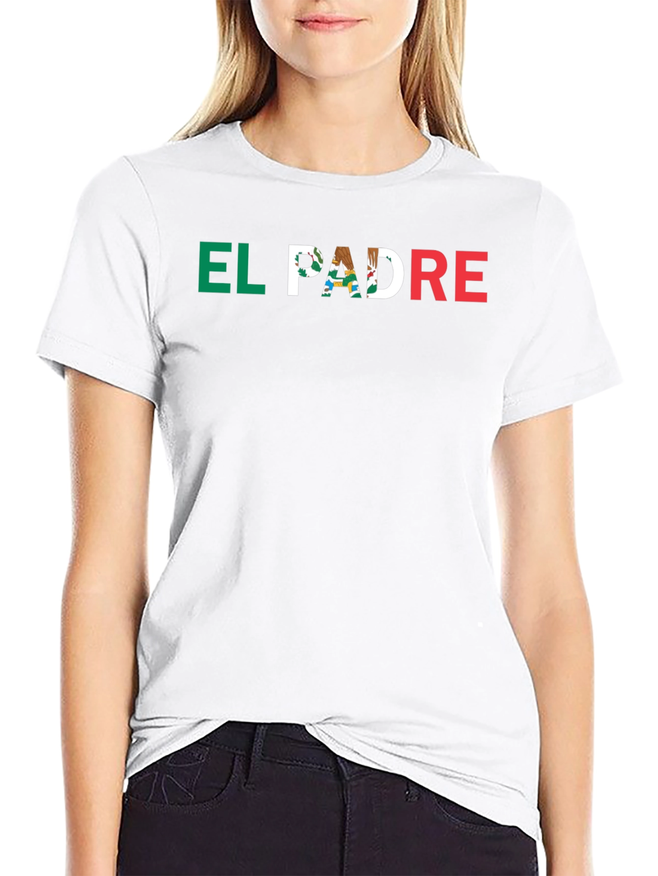 El Padre Mexican Flag T-Shirt - Fathers Day Tee