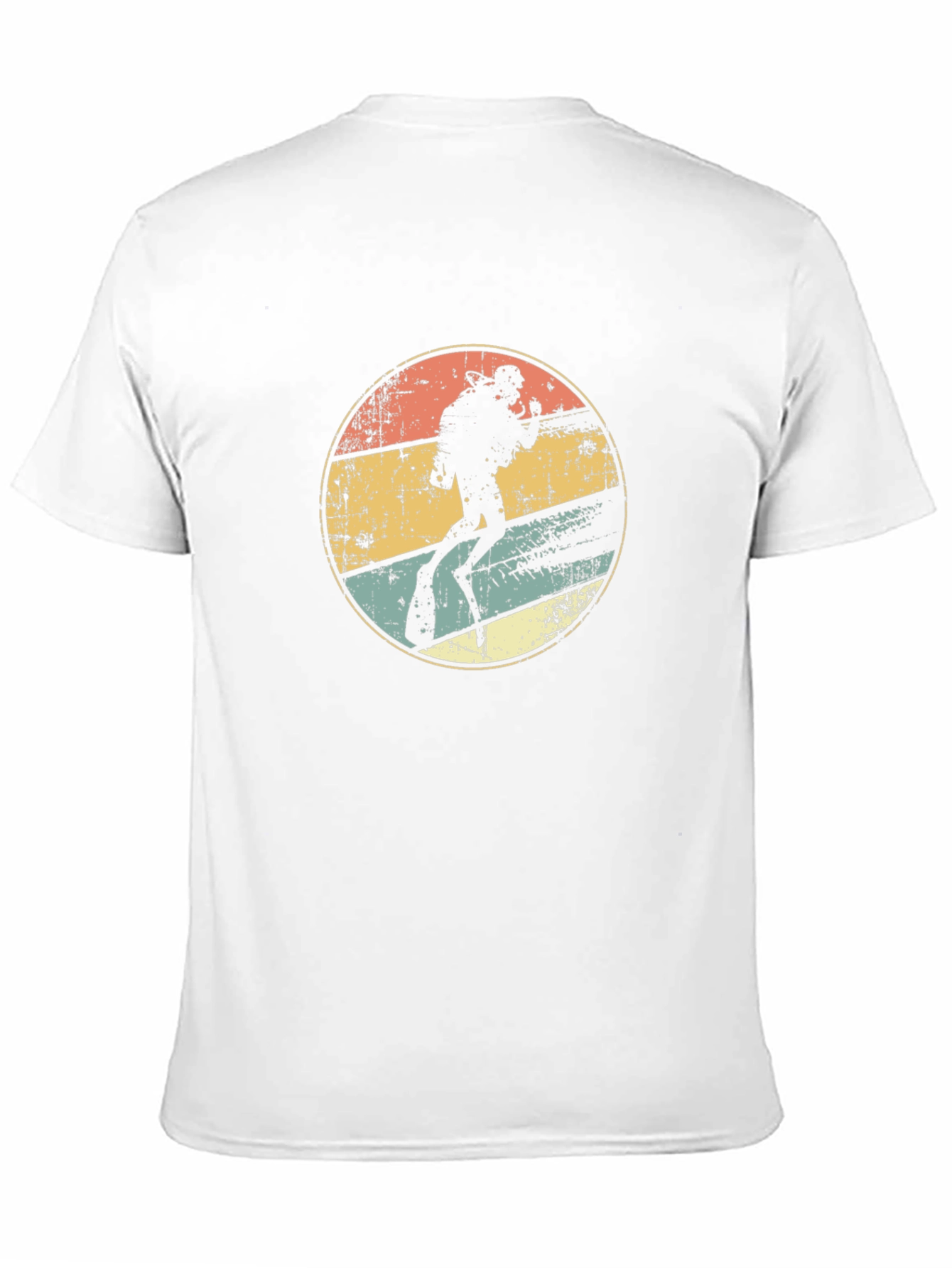 Diver Silhouette Retro Graphic T-Shirt