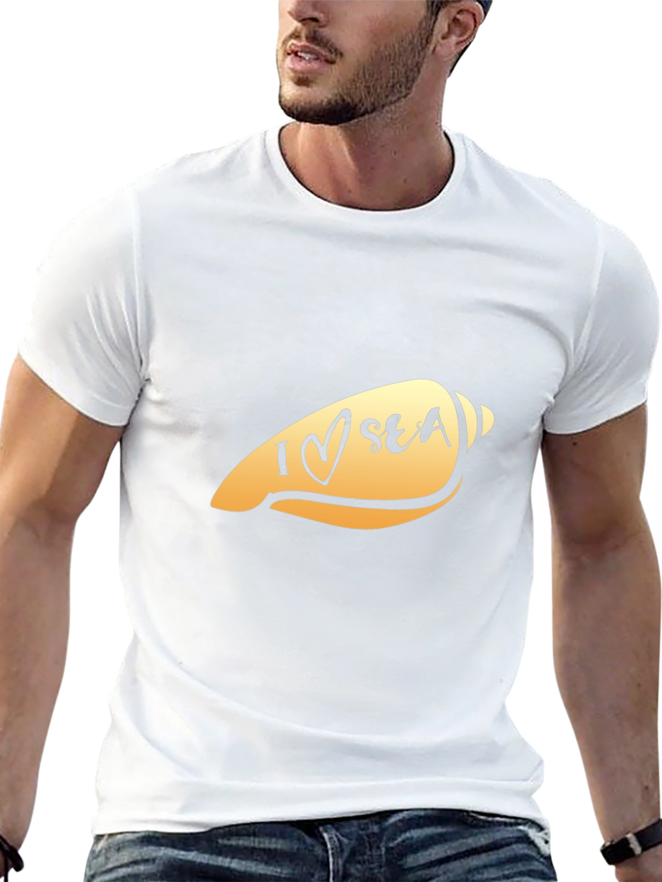 I Love Sea Shell Graphic T-Shirt