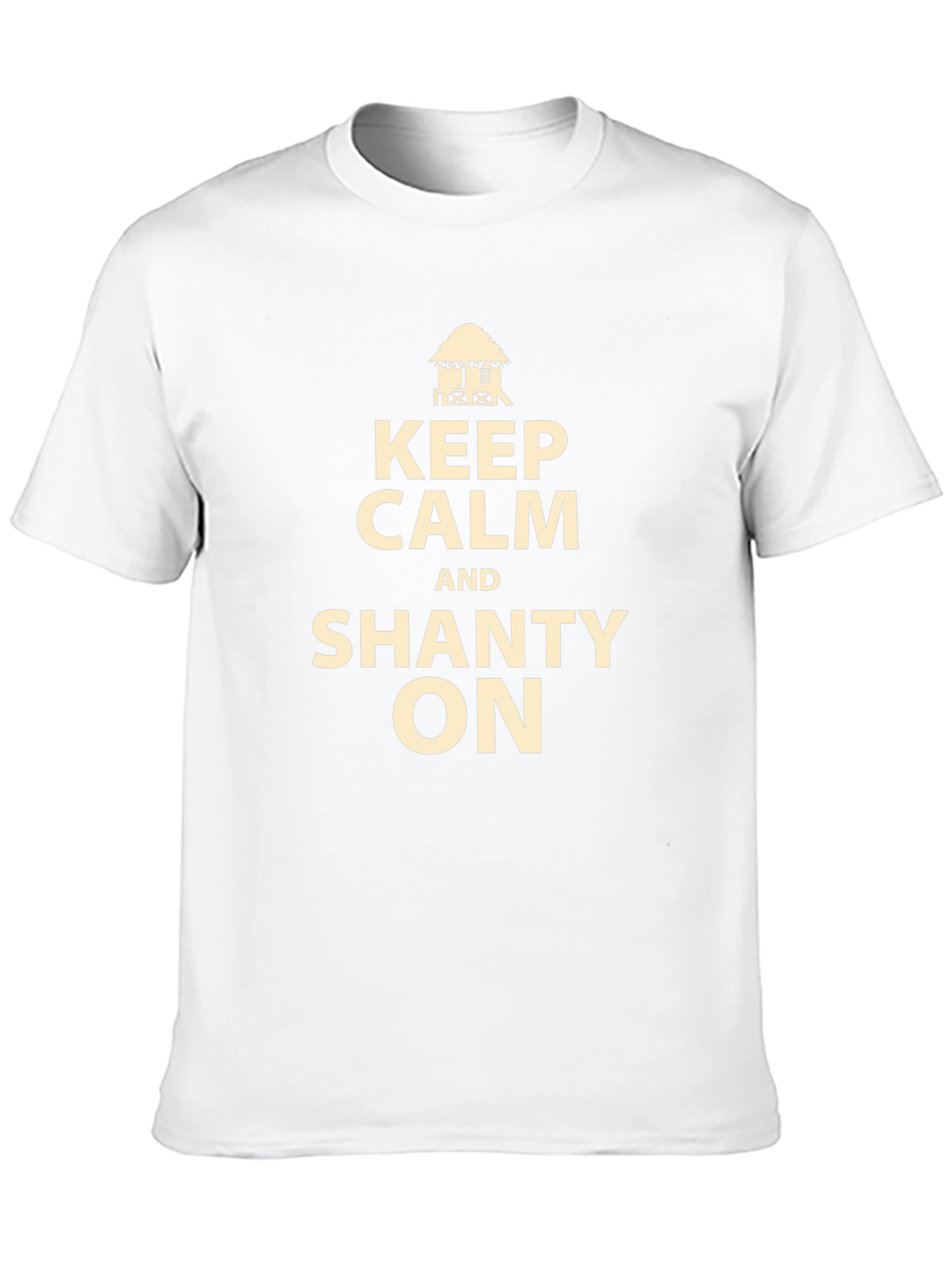 Keep Calm and Shanty On Black T-Shirt
