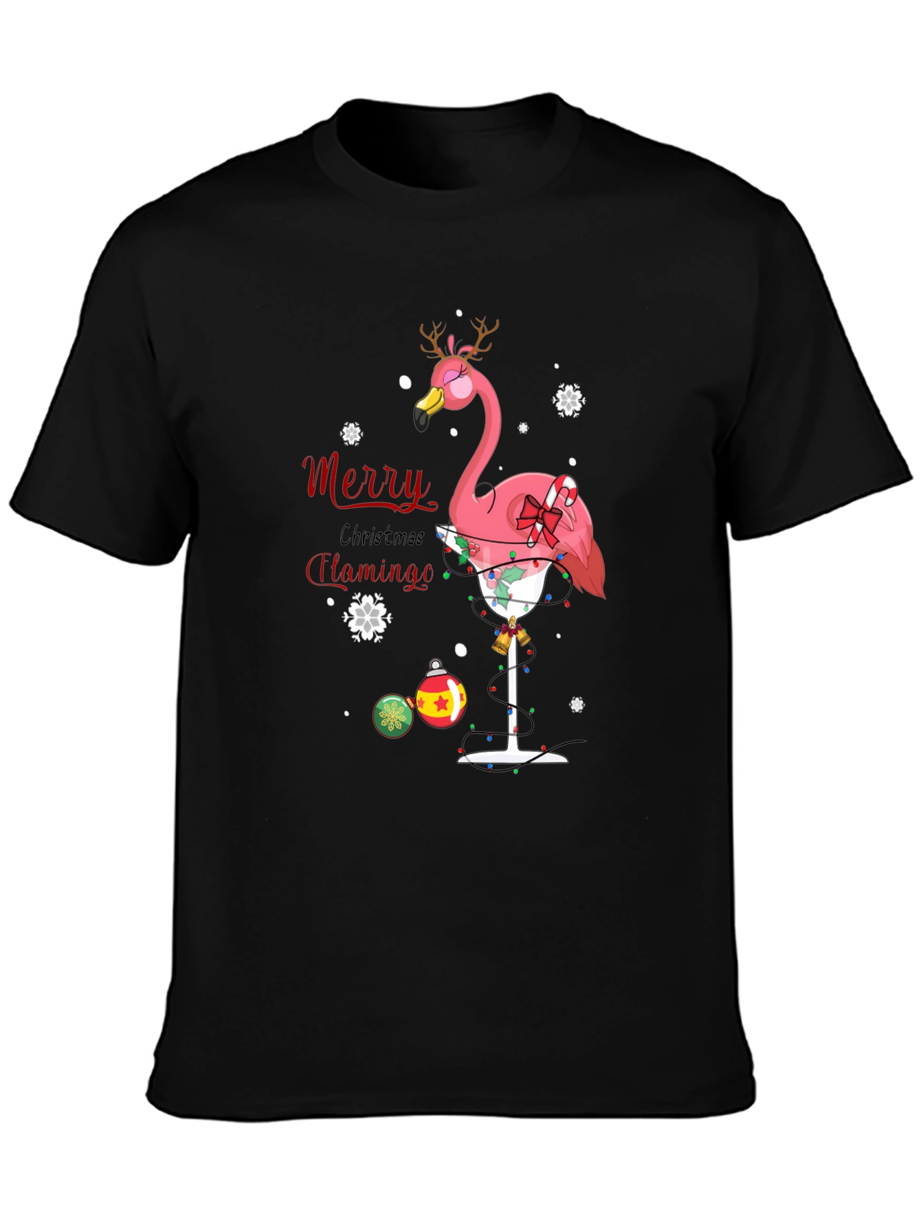 Merry Christmas Flamingo T-Shirt