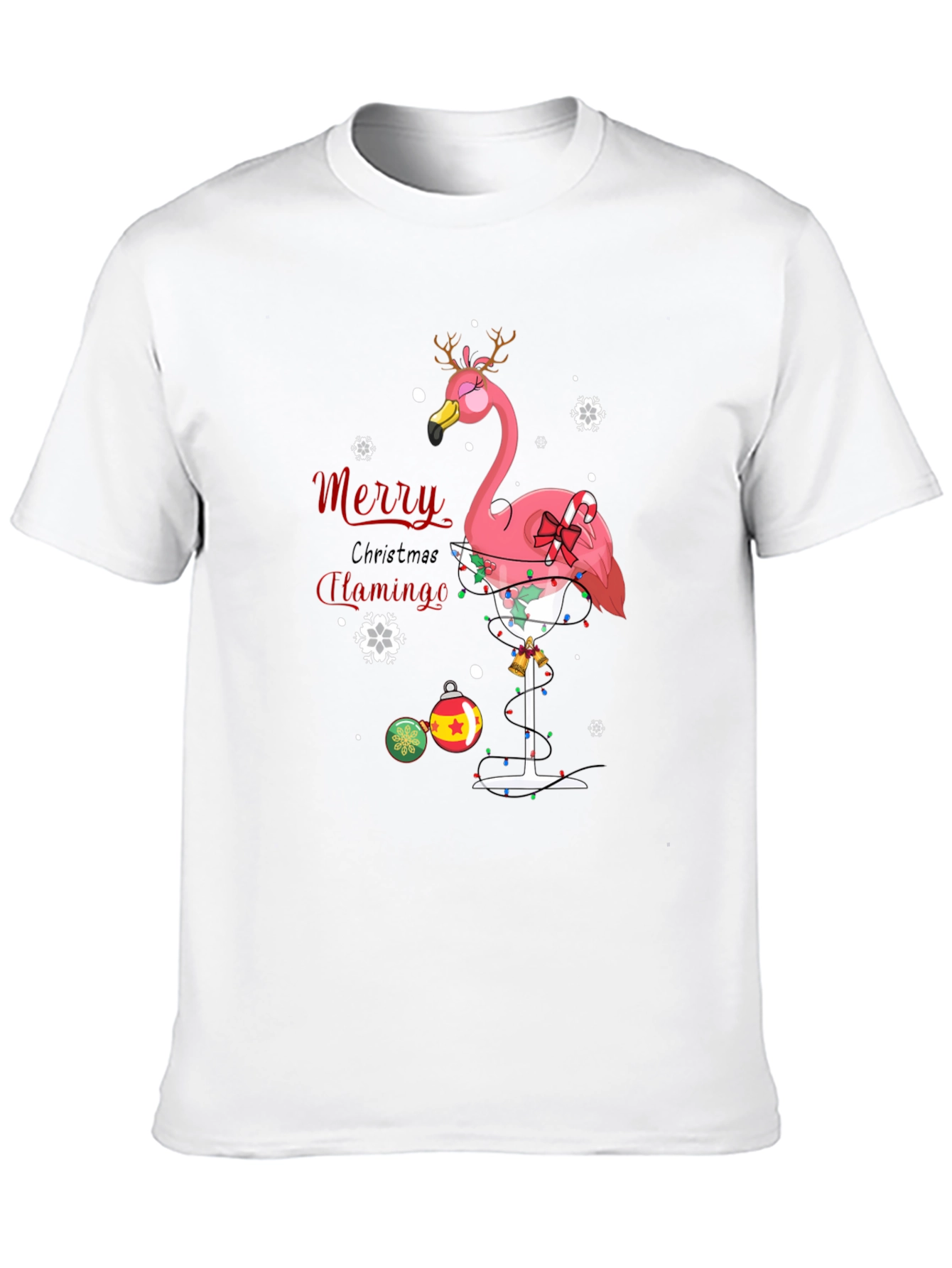 Merry Christmas Flamingo T-Shirt