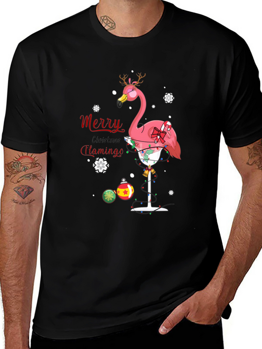 Merry Christmas Flamingo T-Shirt