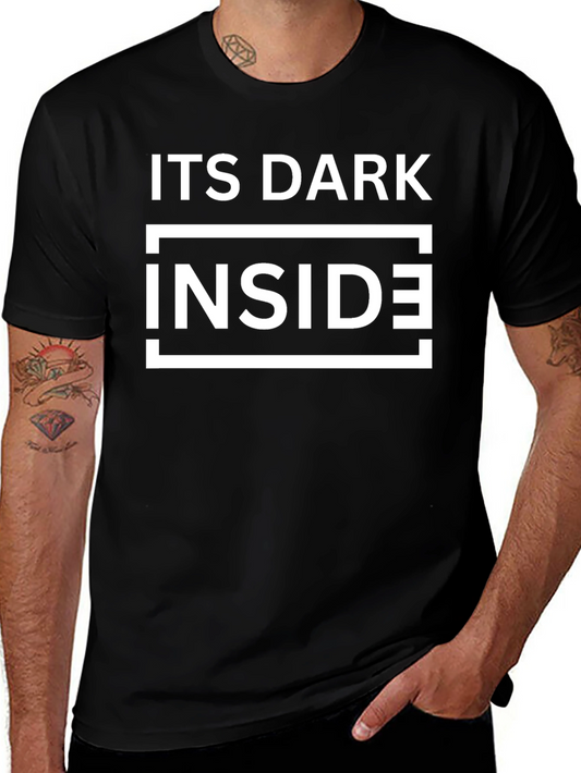 Its Dark Inside Graphic Tee - Mens Black T-Shirt