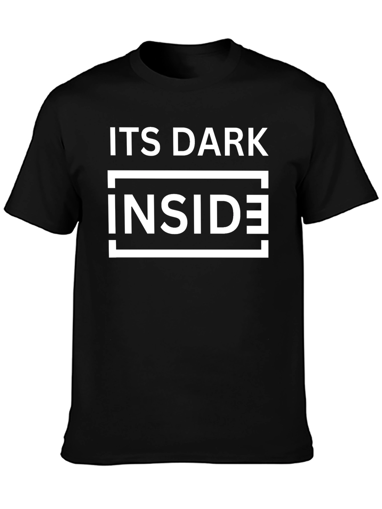 Its Dark Inside Graphic Tee - Mens Black T-Shirt
