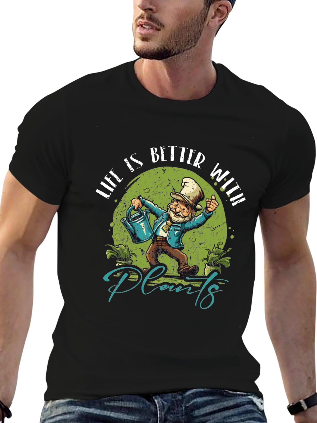 Life is Better With Plants Graphic T-Shirt