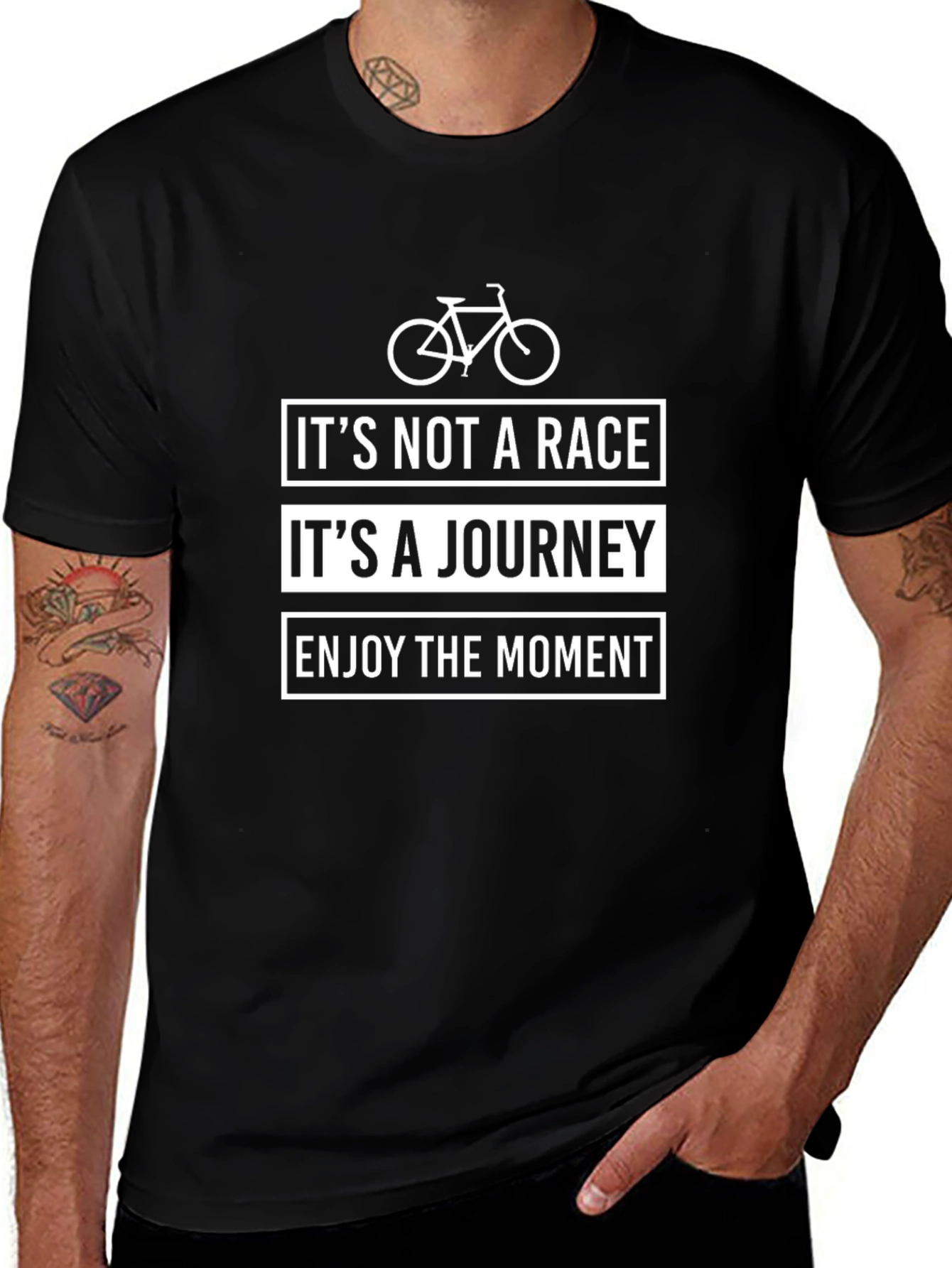 Its Not A Race Journey Cycling Graphic Tee