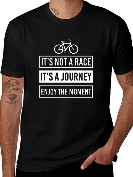 Its Not A Race Journey Cycling Graphic Tee