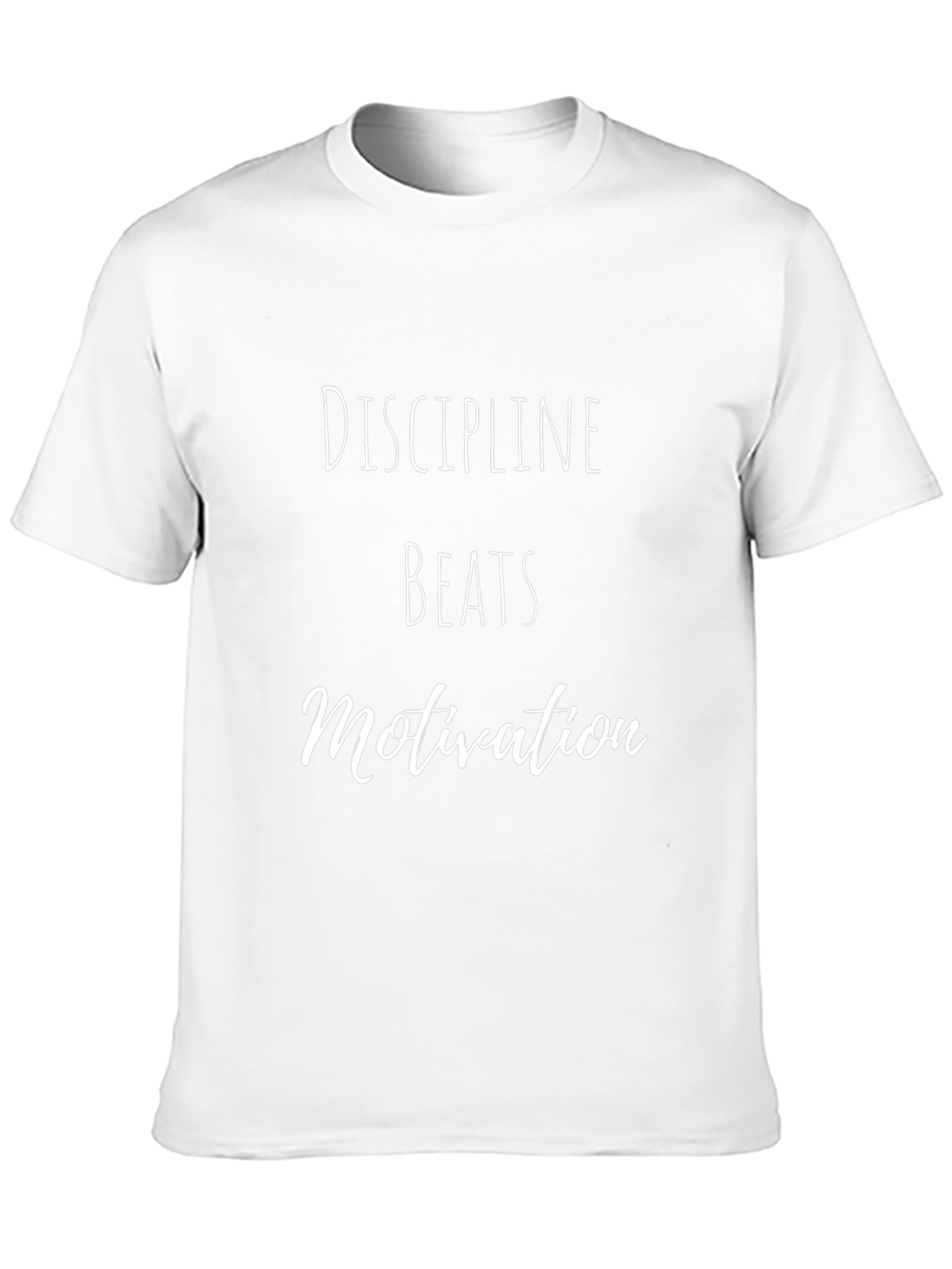 Discipline Beats Motivation Graphic Tee - Black