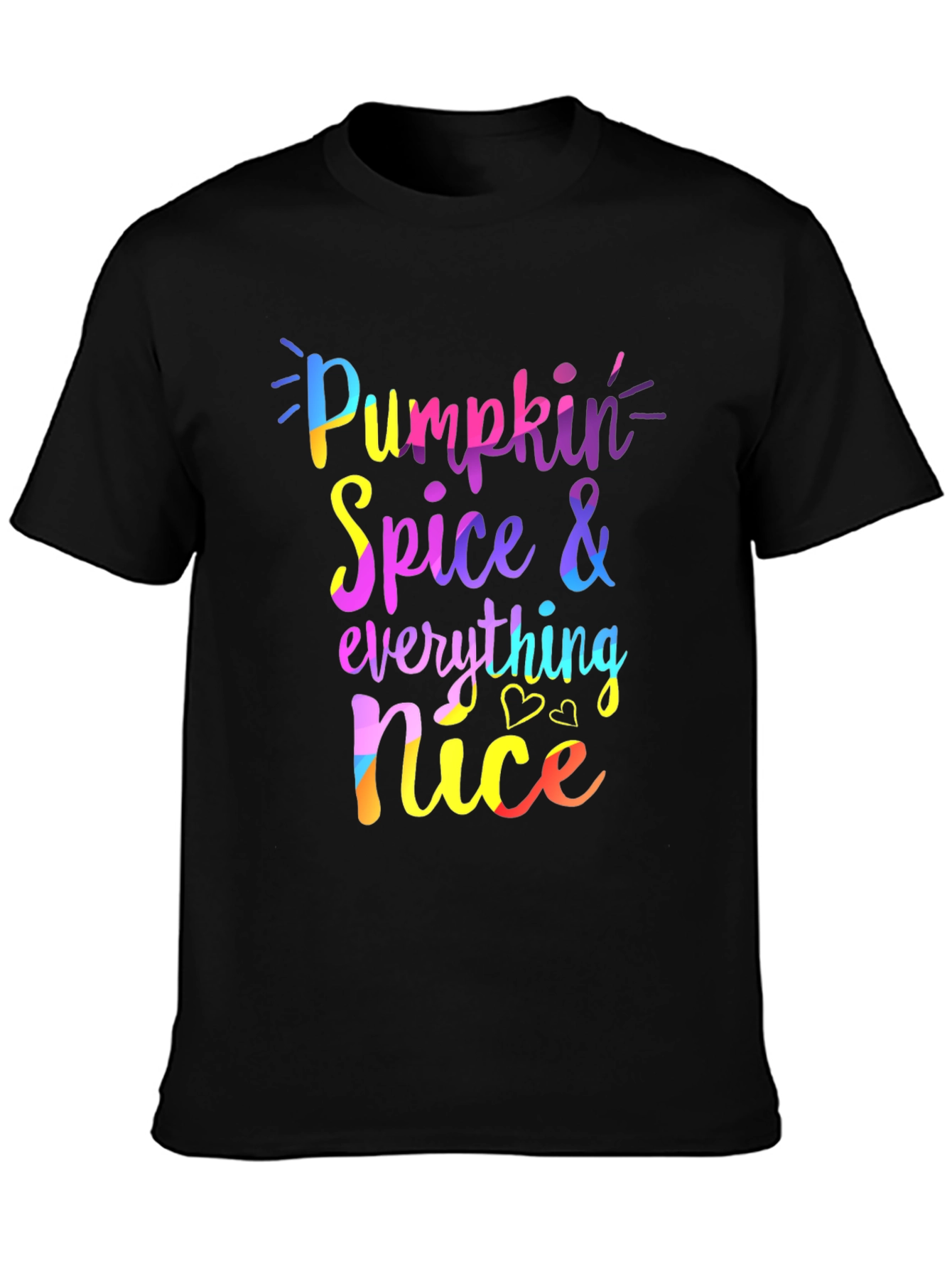Pumpkin Spice Everything Nice Black Tee