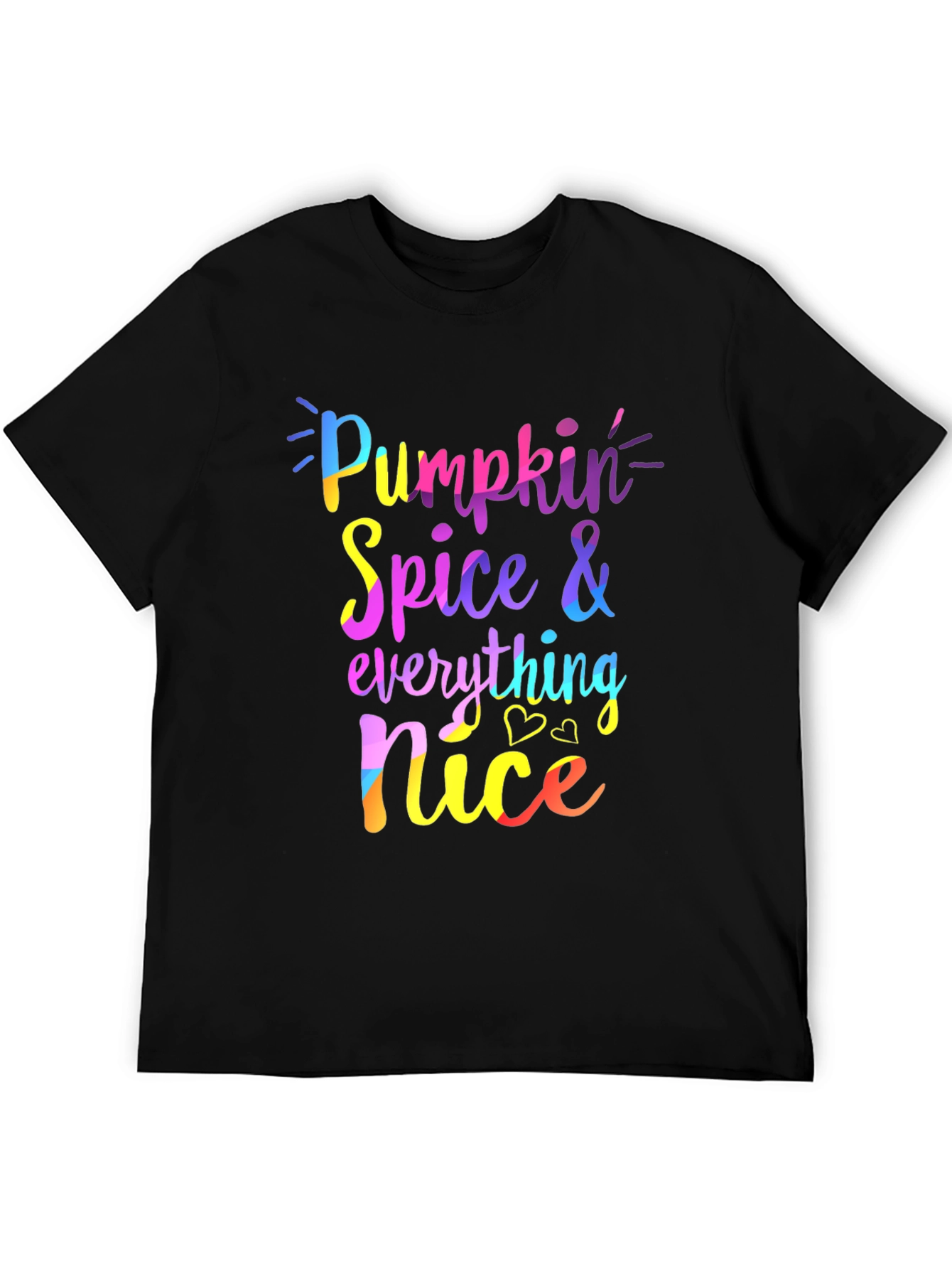 Pumpkin Spice Everything Nice Black Tee