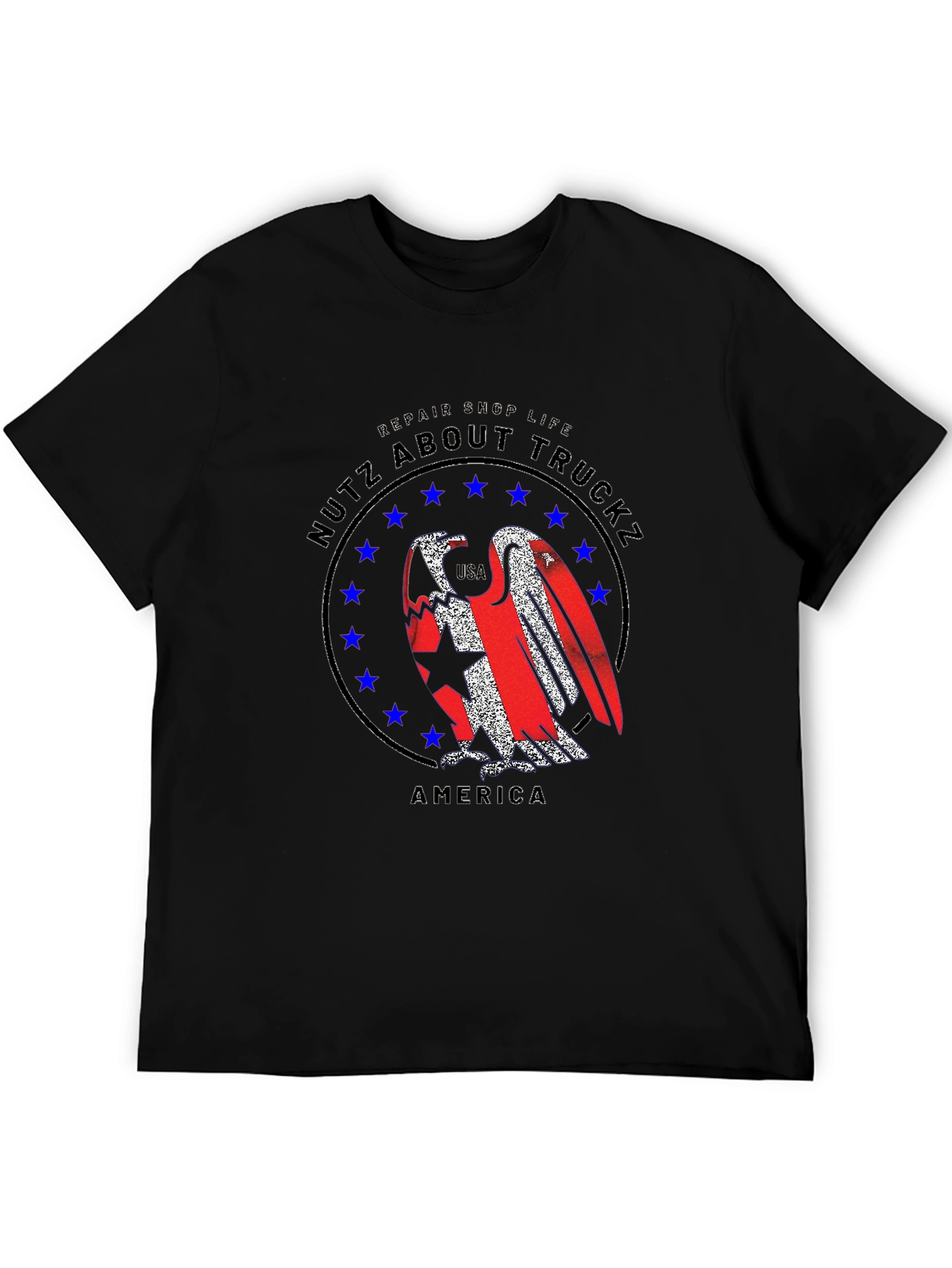 Nutz About Truckz Mens Black T-Shirt