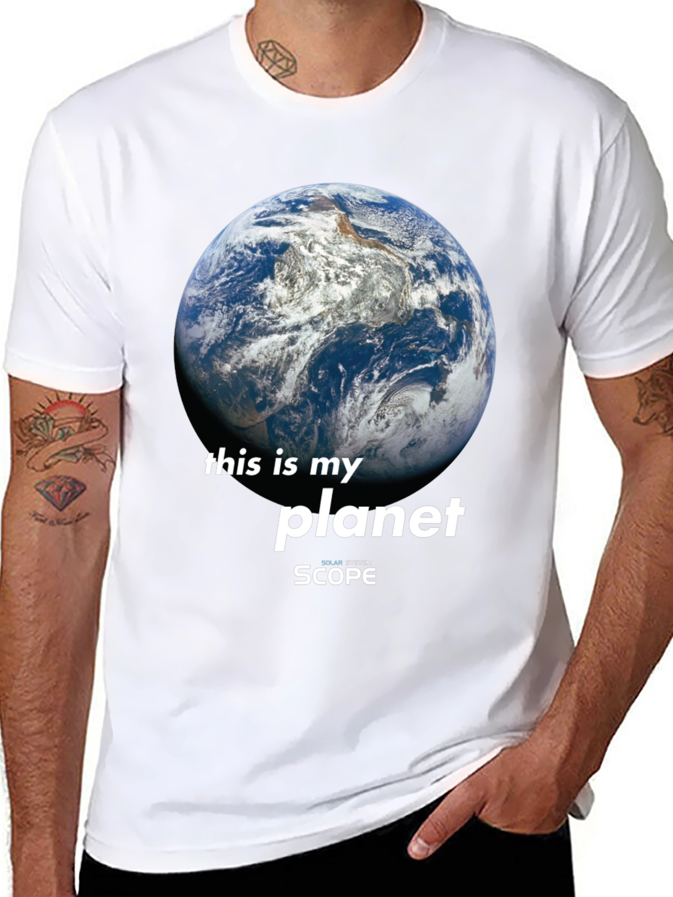 Planet Earth Graphic Tee - Save Our Solar System