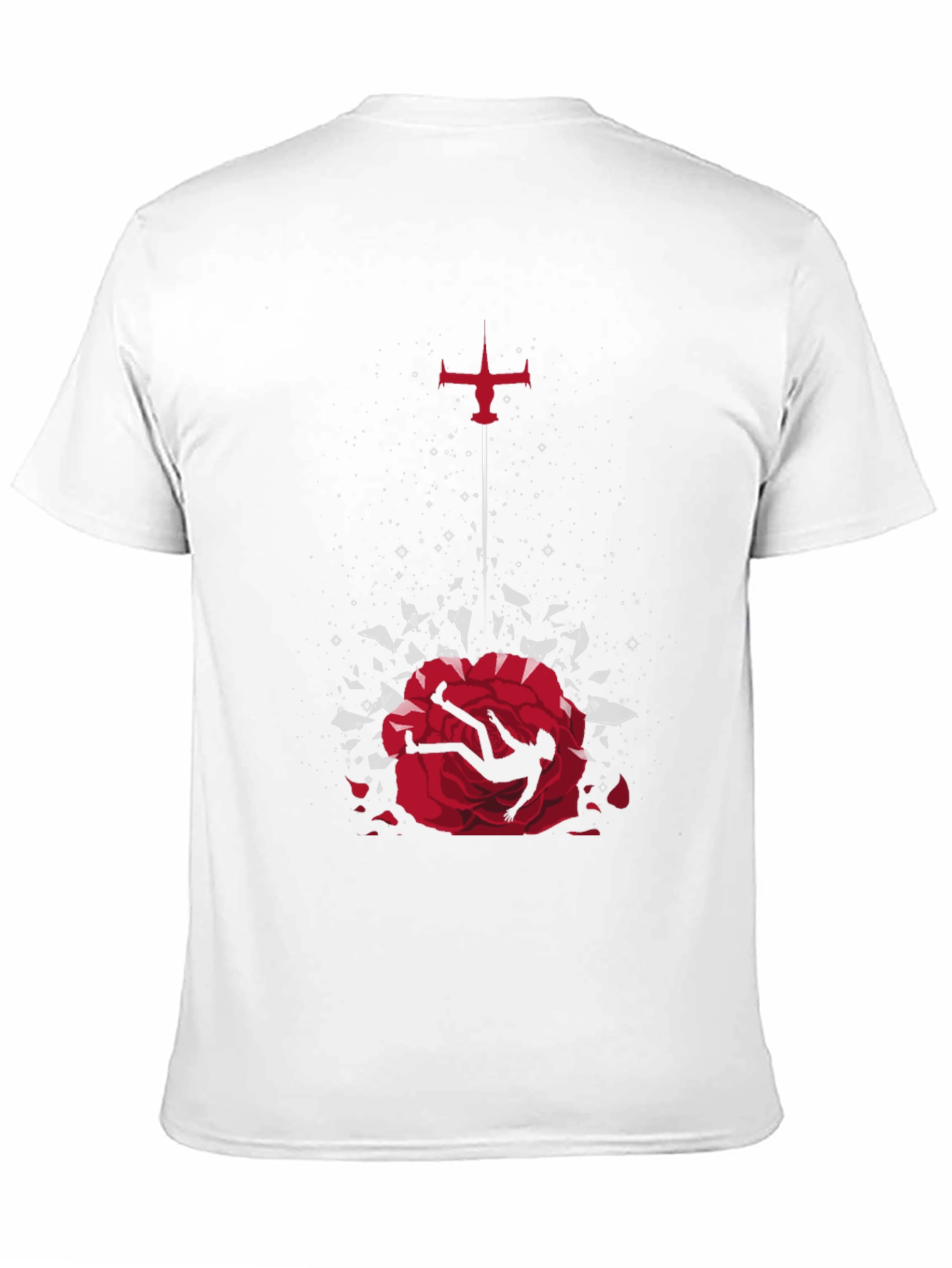 Cowboy Bebop Falling Rose Graphic Tee - Black