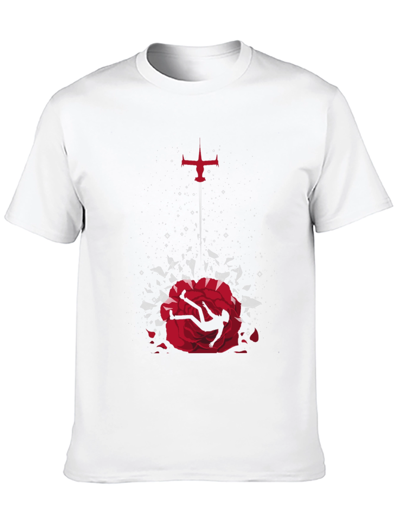 Cowboy Bebop Falling Rose Graphic Tee - Black