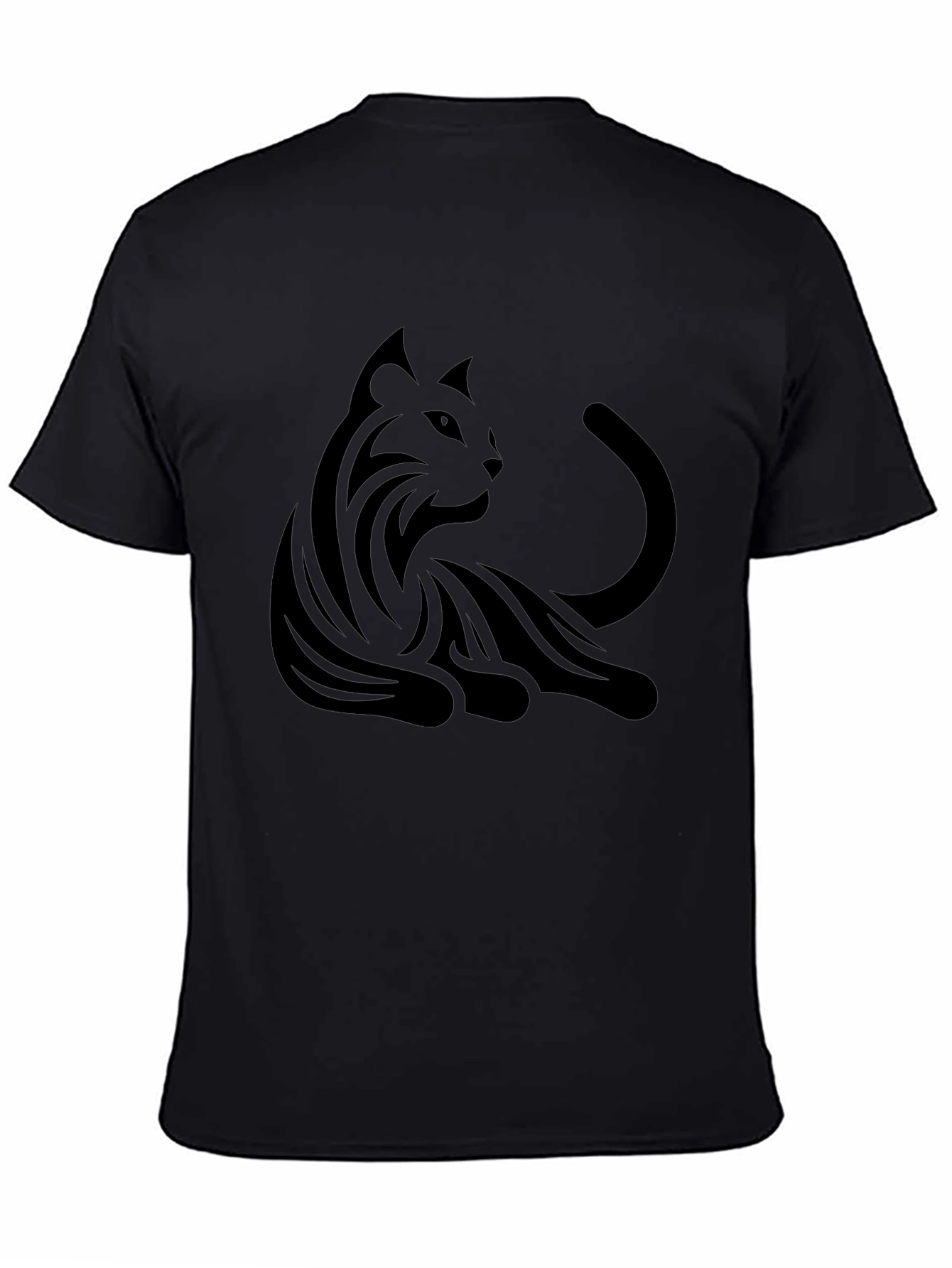 Black Cat Graphic T-Shirt - Mens Fashion
