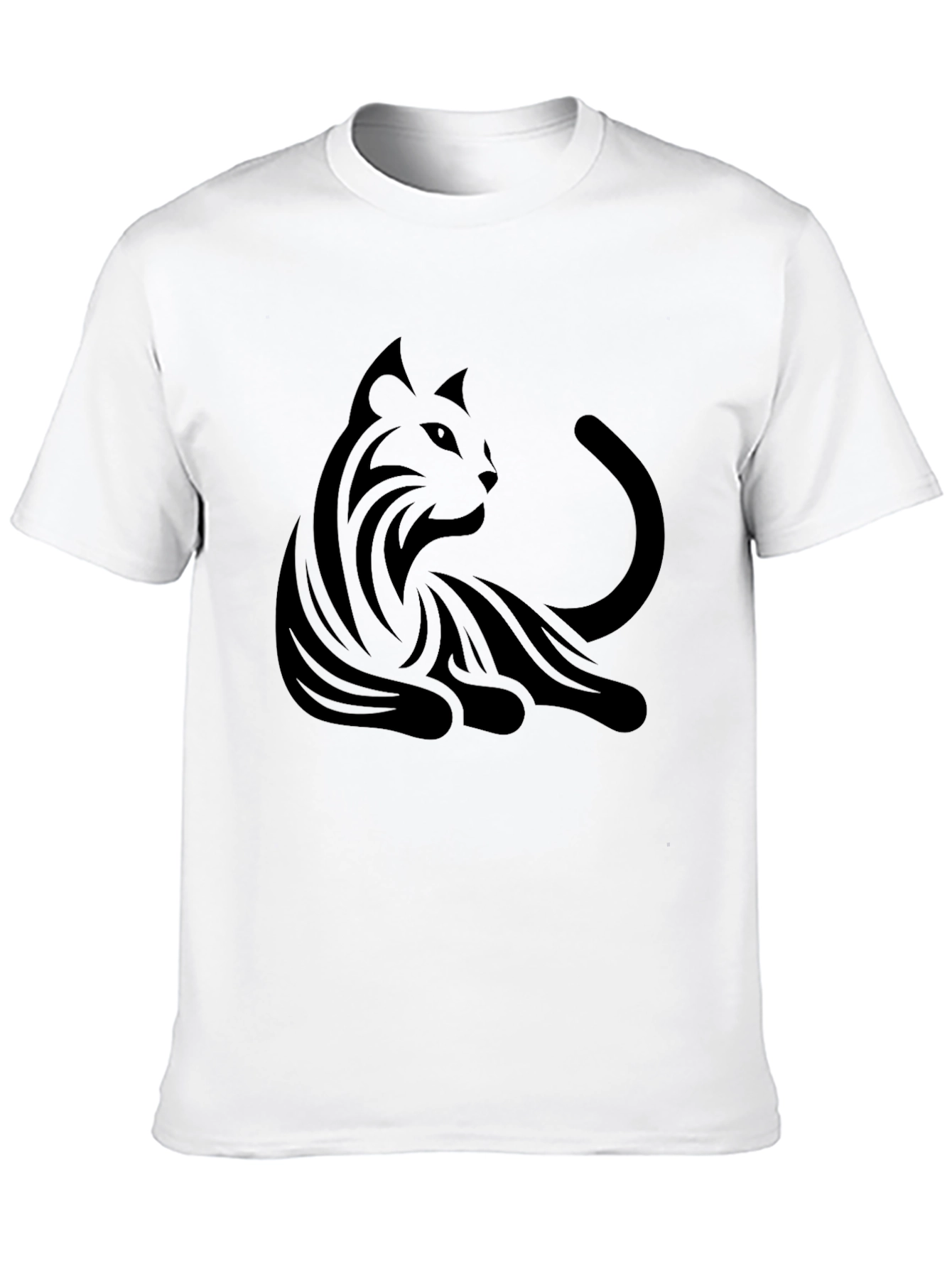 Black Cat Graphic T-Shirt - Mens Fashion