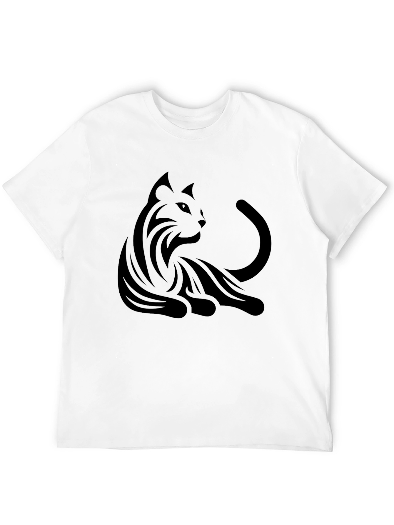 Black Cat Graphic T-Shirt - Mens Fashion