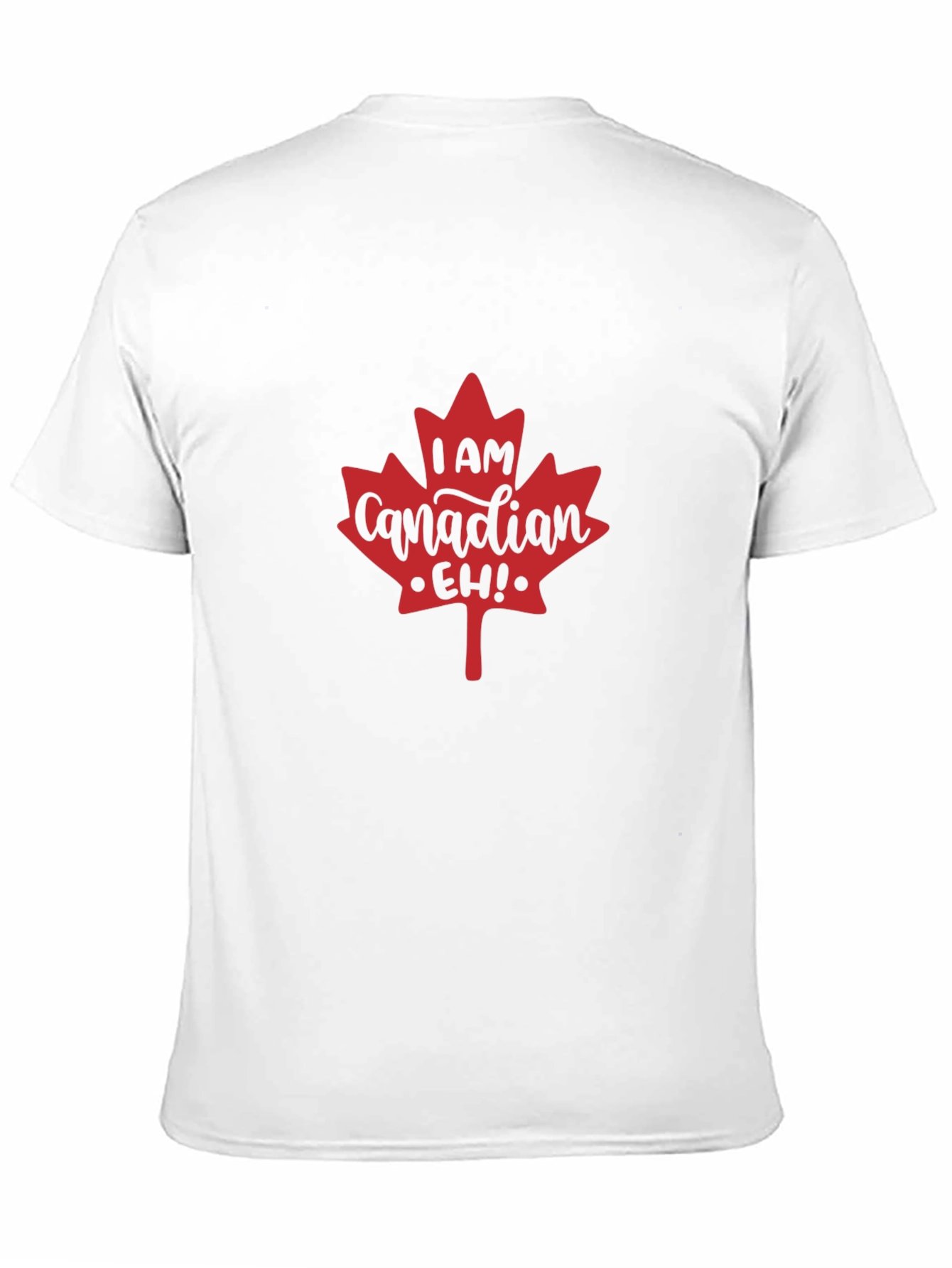 I am Canadian Eh! Maple Leaf Black T-Shirt