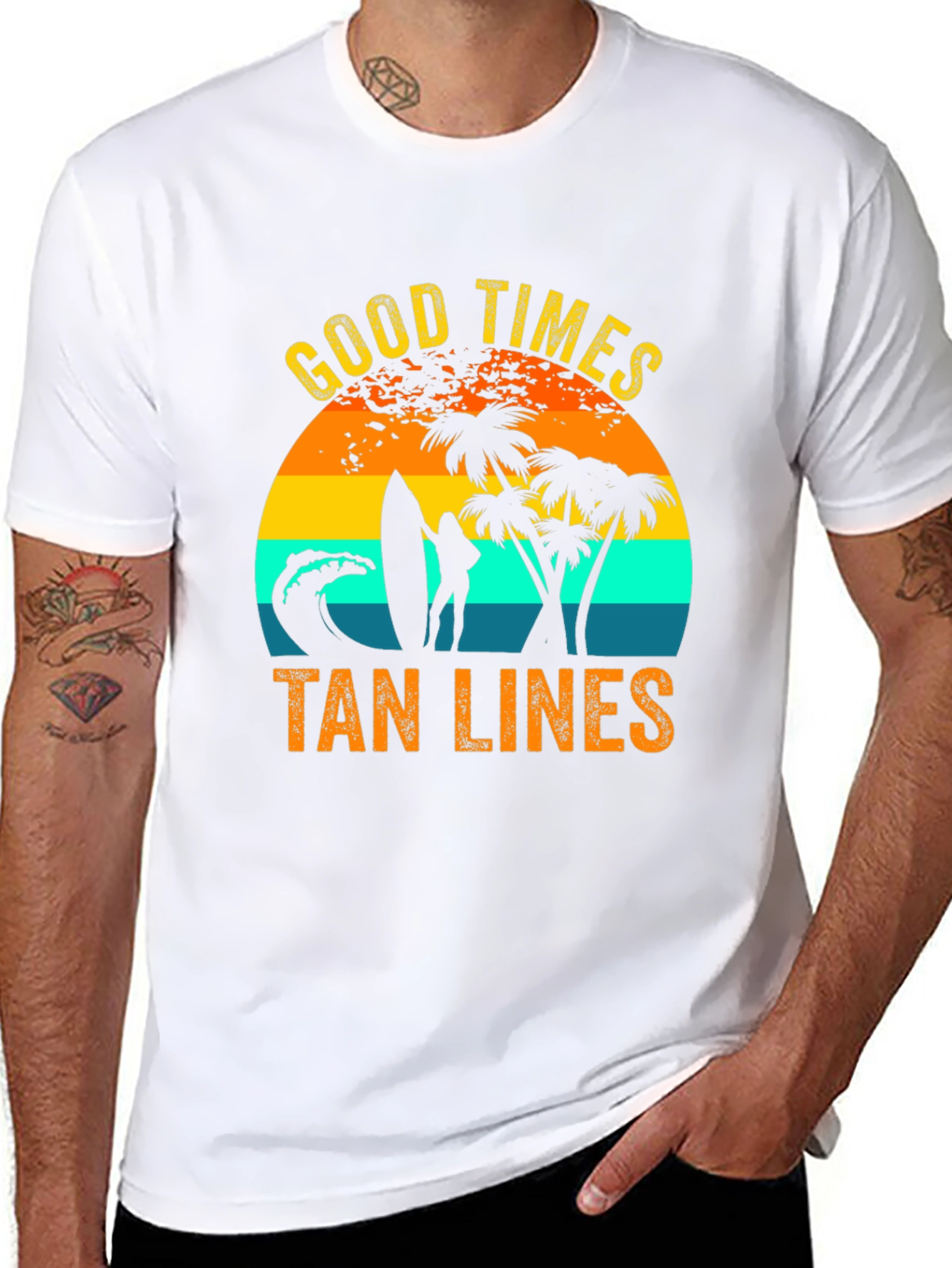 Good Times Tan Lines Graphic T-Shirt