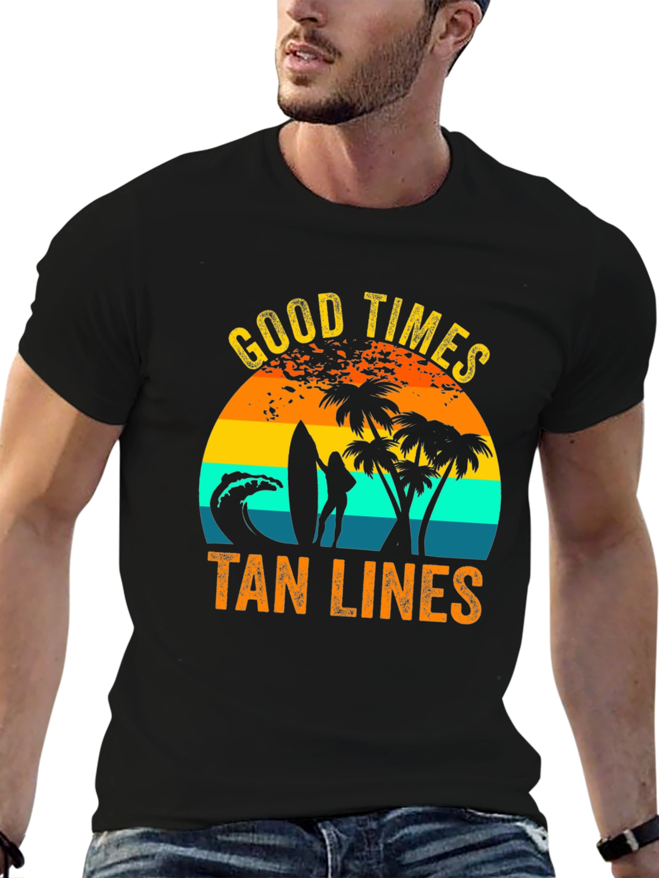 Good Times Tan Lines Graphic T-Shirt