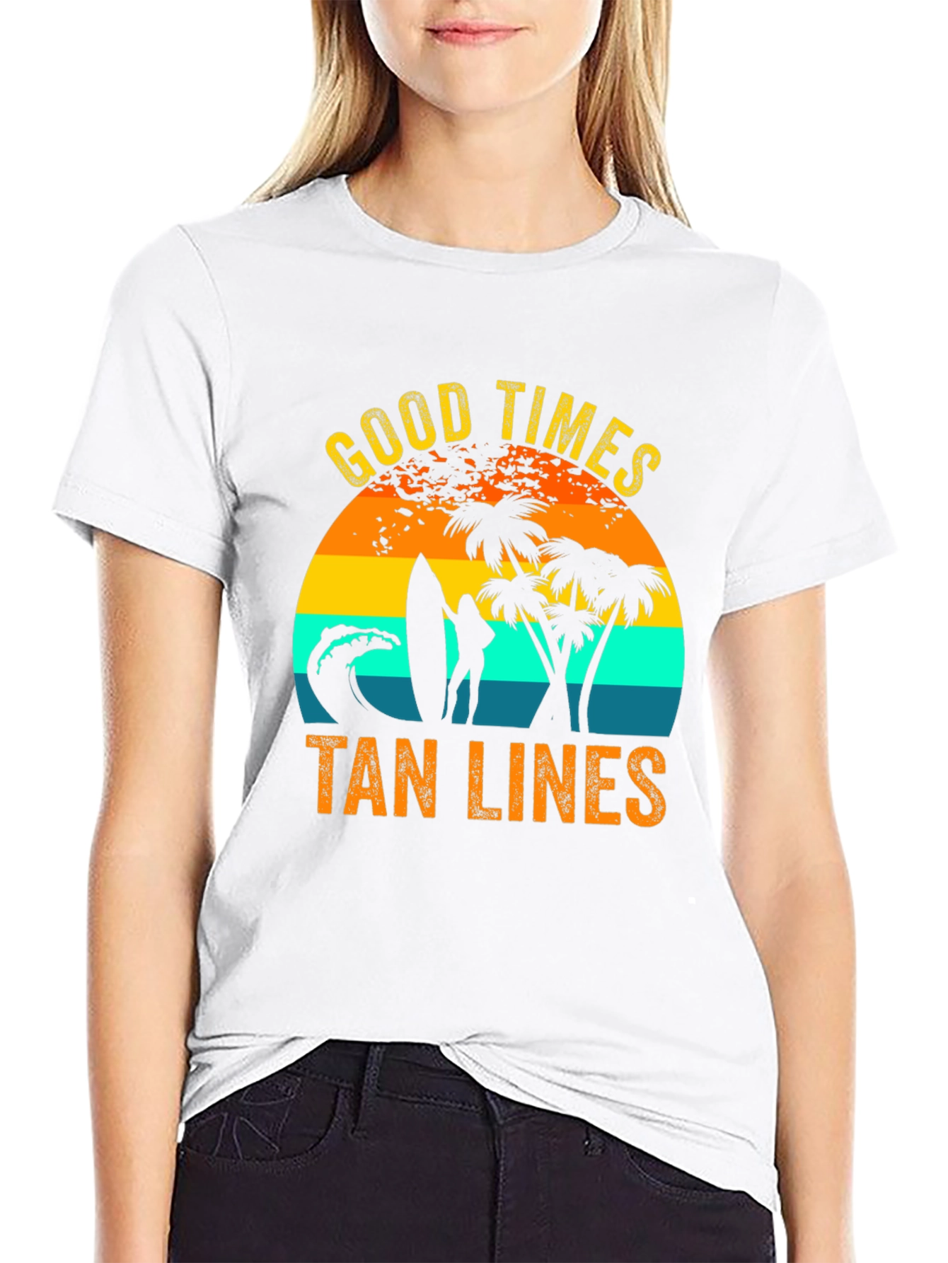 Good Times Tan Lines Graphic T-Shirt