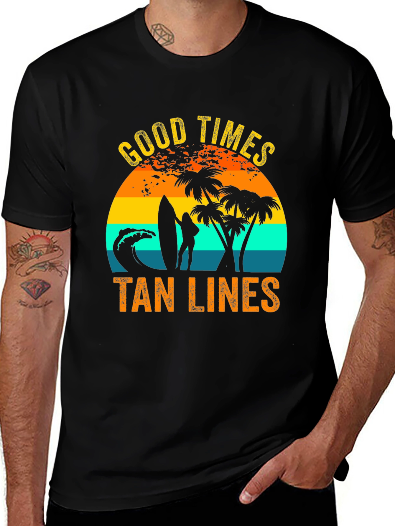 Good Times Tan Lines Graphic T-Shirt
