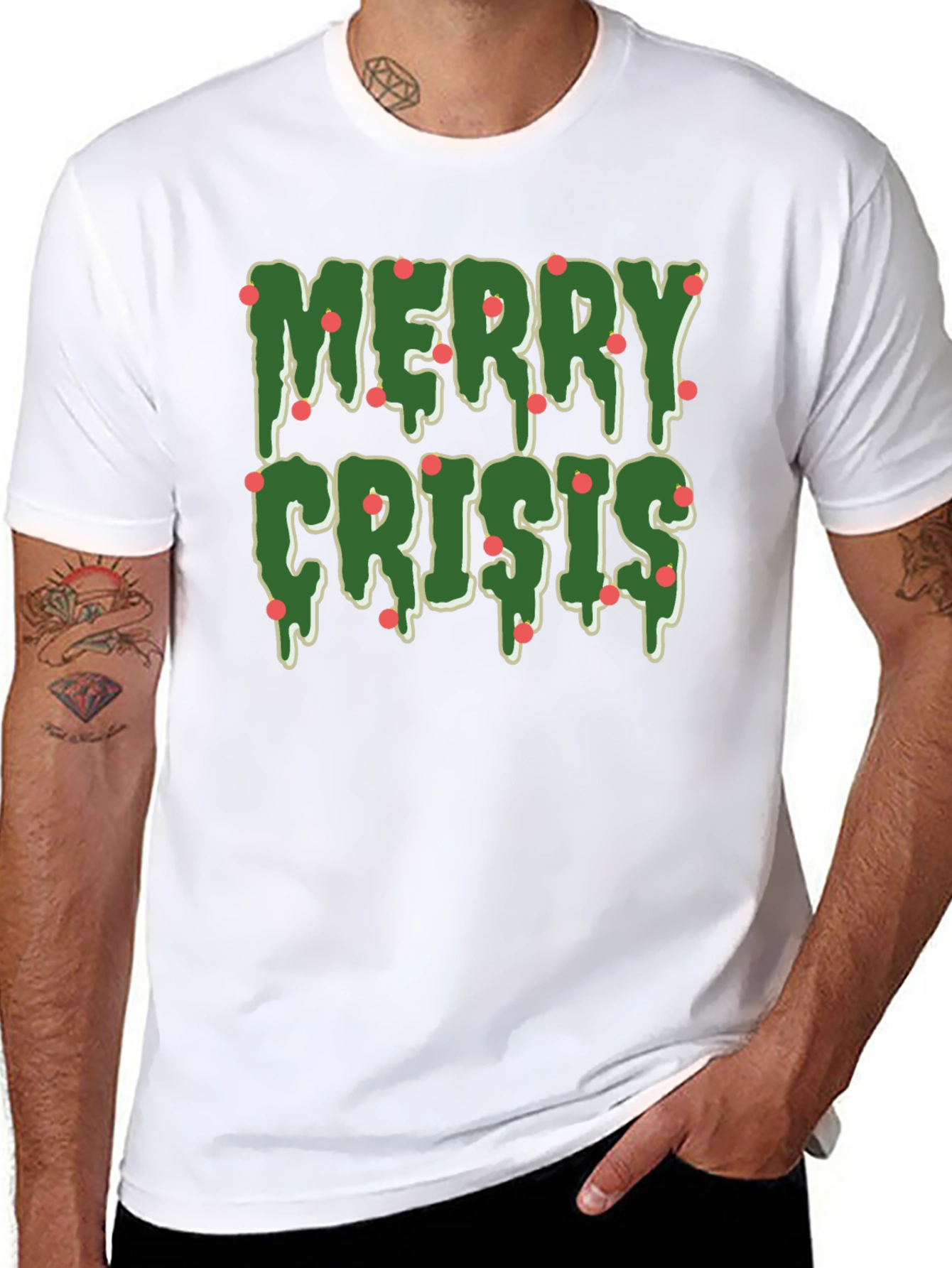 Merry Crisis Graphic T-Shirt