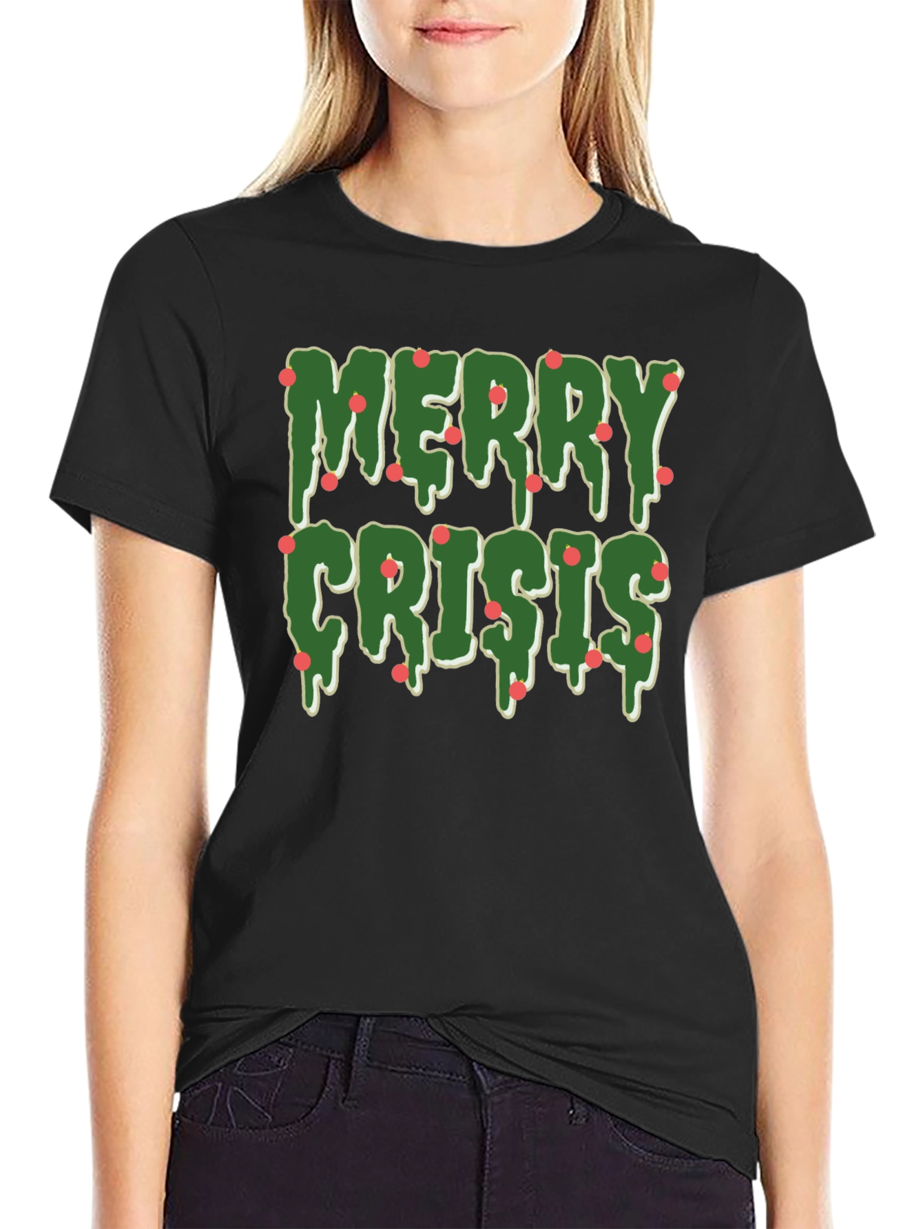 Merry Crisis Graphic T-Shirt