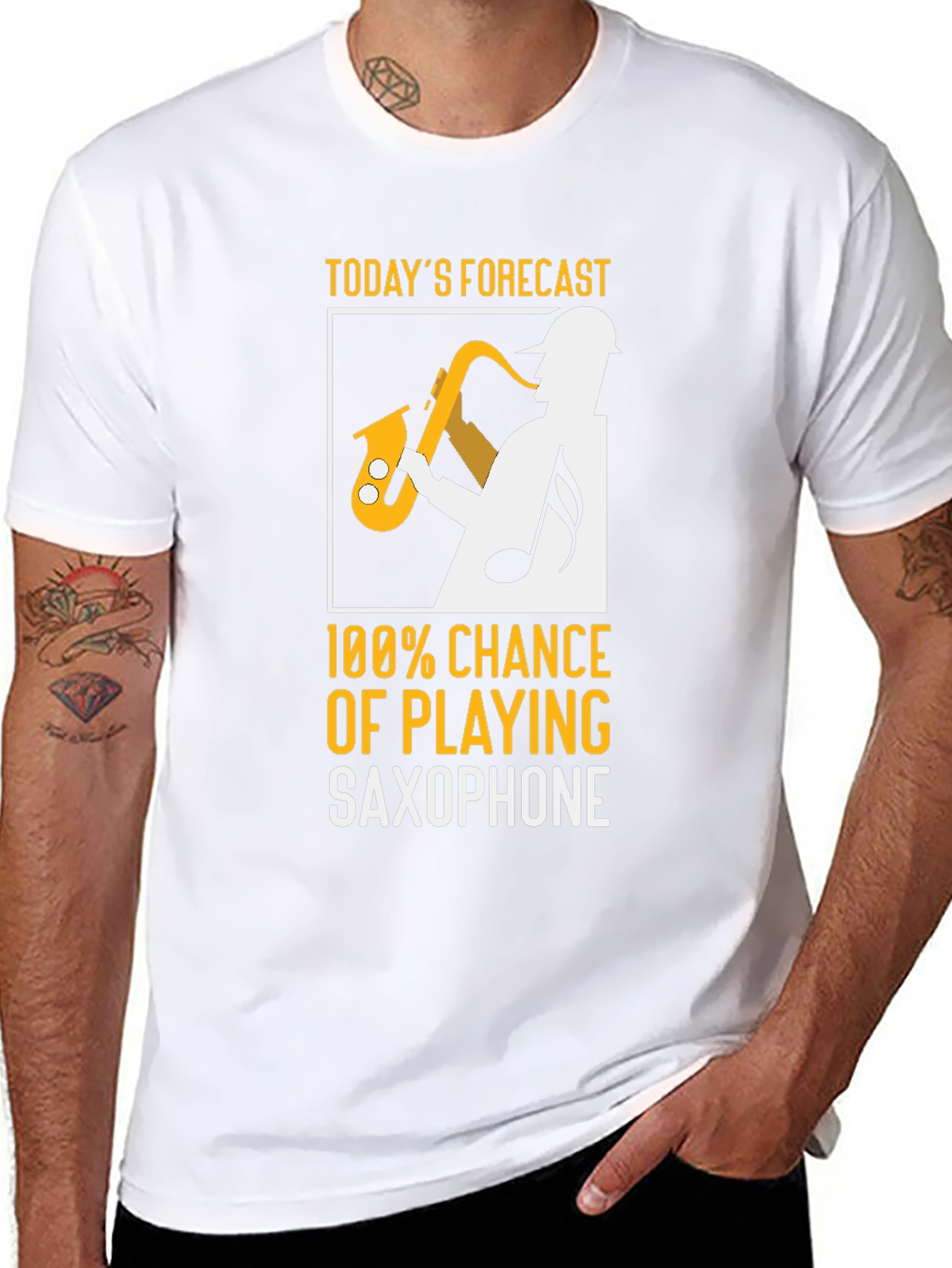 Saxophone Player Forecast T-Shirt