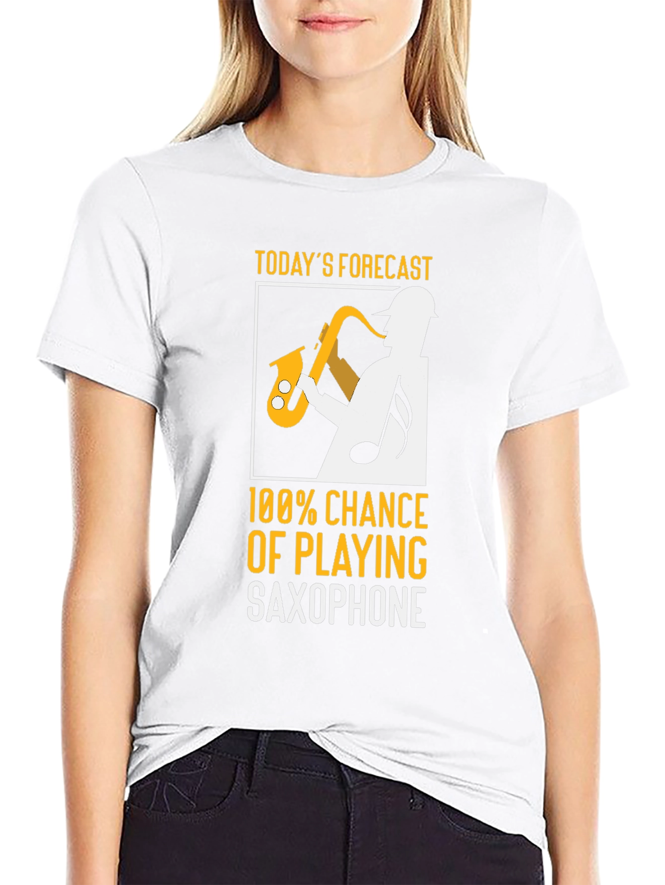 Saxophone Player Forecast T-Shirt