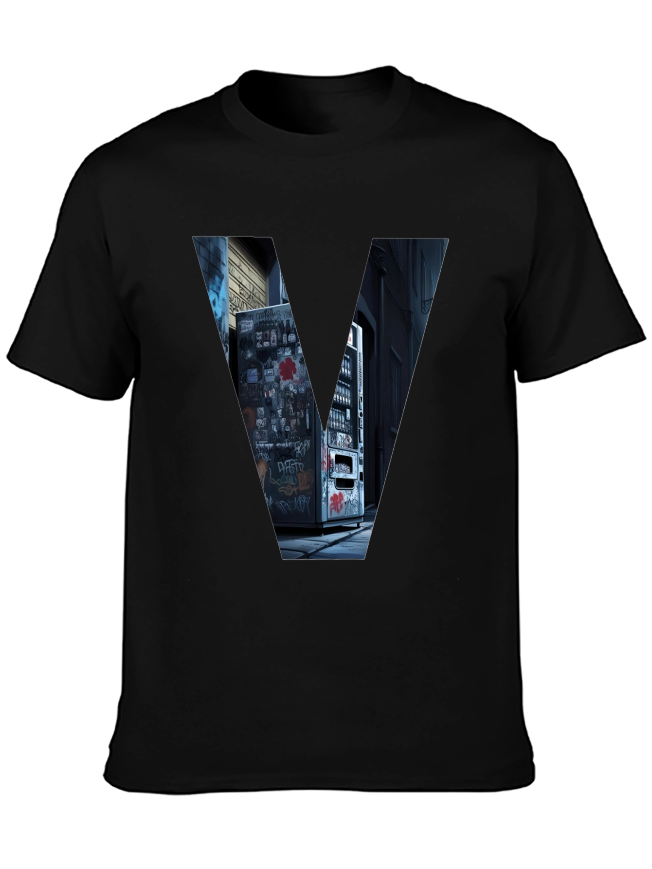 Urban V Tee - Graffiti Alley Vending Machine Design