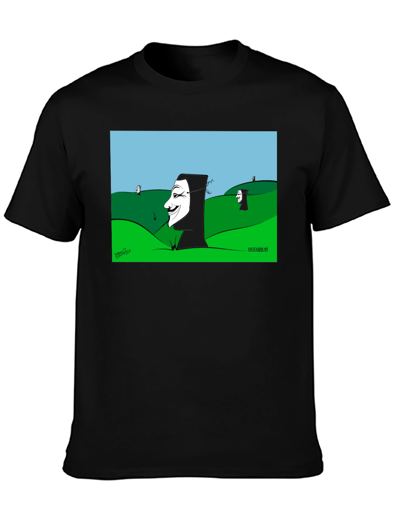 V for Vendetta Cartoon T-Shirt