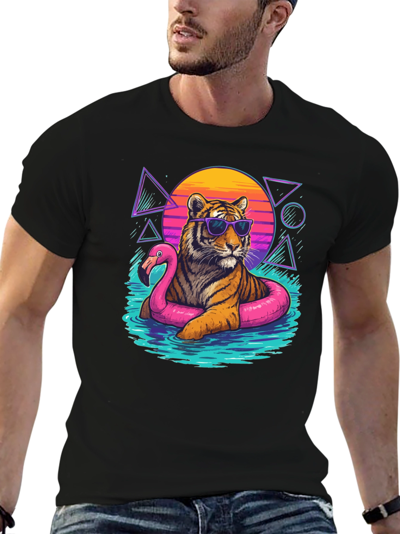Cool Tiger in Sunglasses Graphic Tee