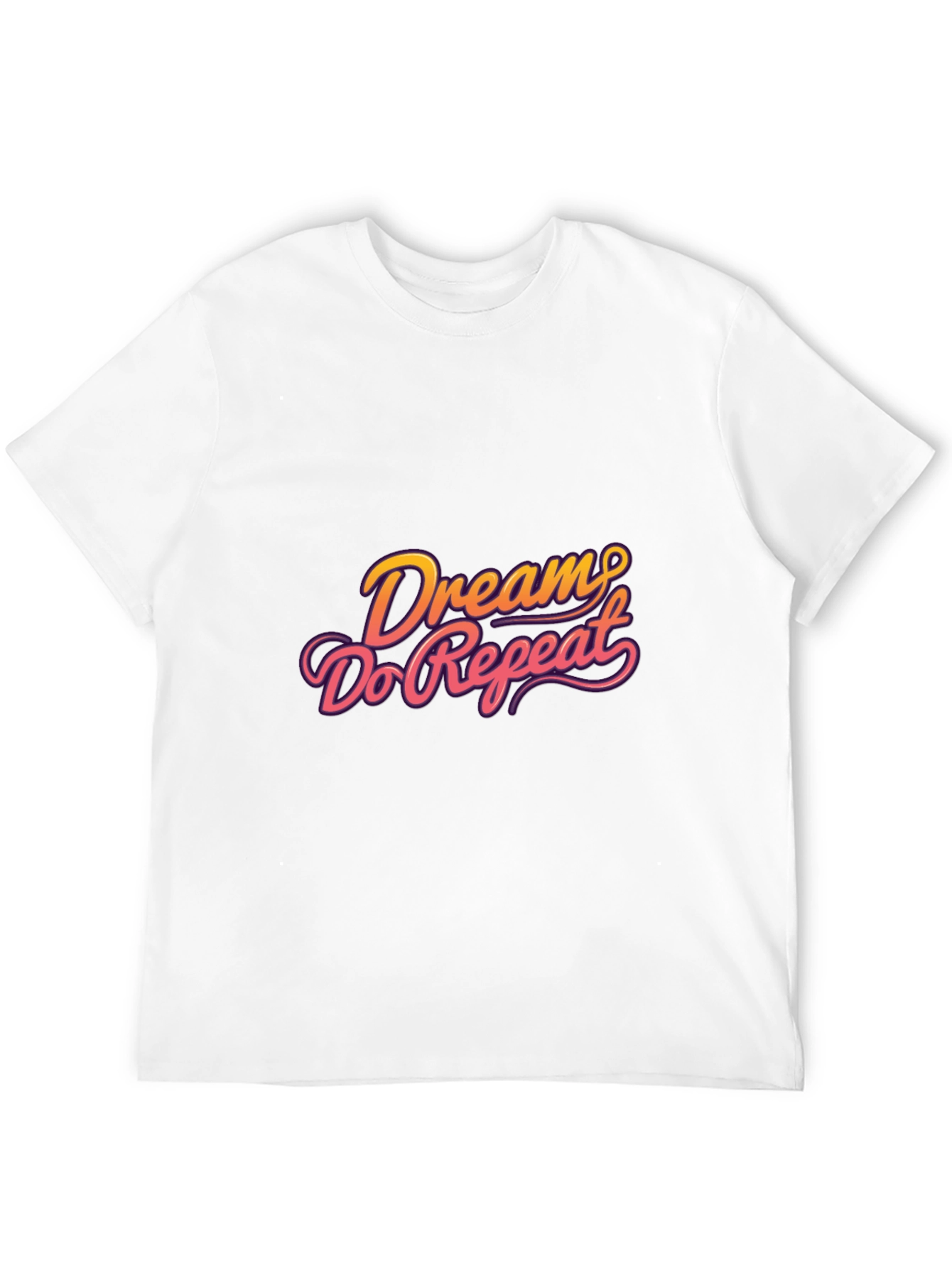 Dream Do Repeat Graphic Tee - Black Casual Shirt