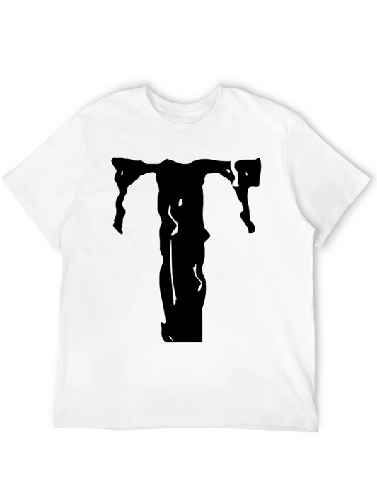 Abstract Silhouette Graphic Print T-Shirt