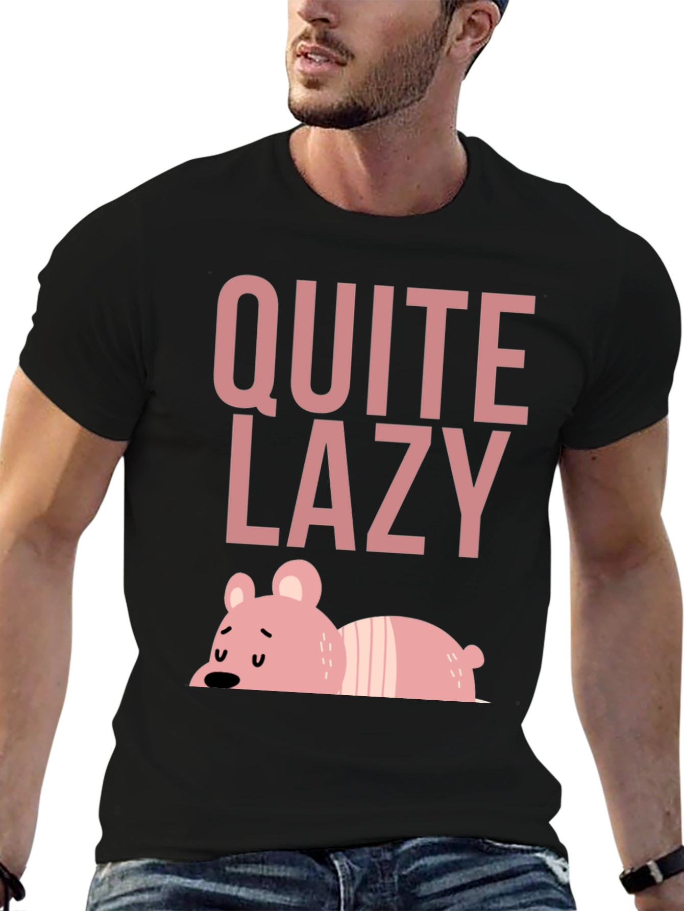 Quite Lazy T-Shirt - Cute Bear Design