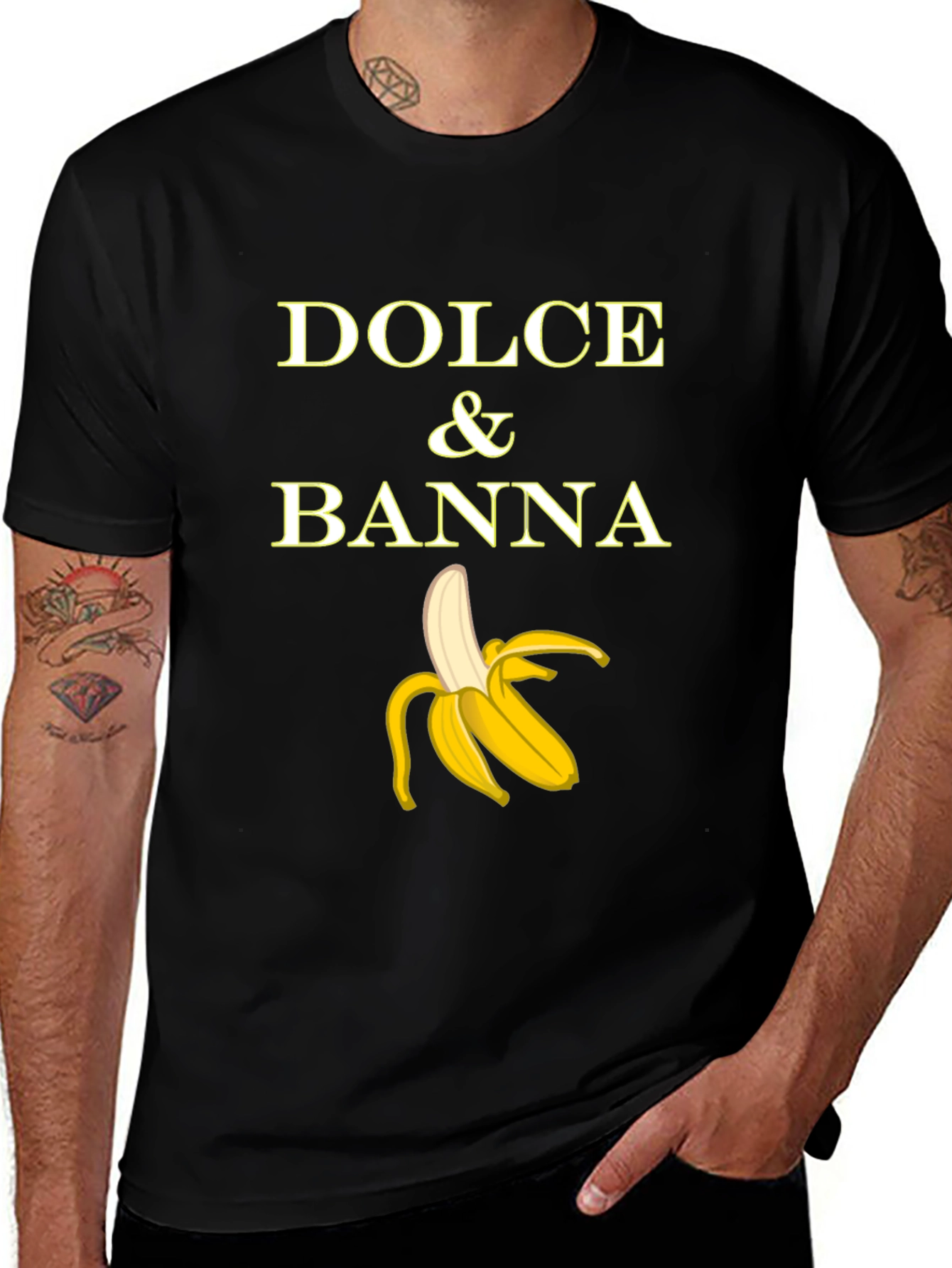 Dolce & Banna T-Shirt Funny Banana Graphic Tee