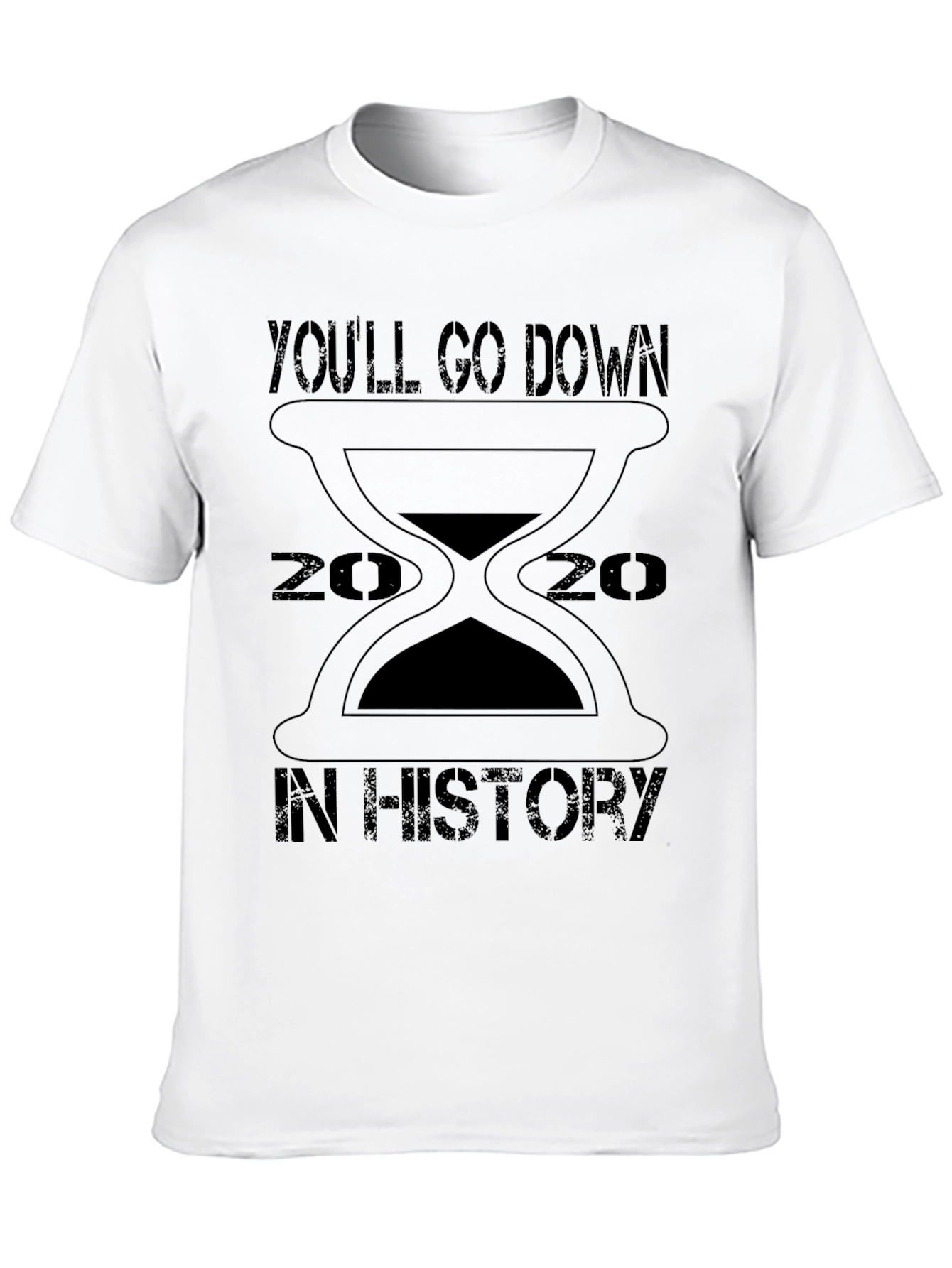 2020 History T-Shirt - Sand Hourglass Design