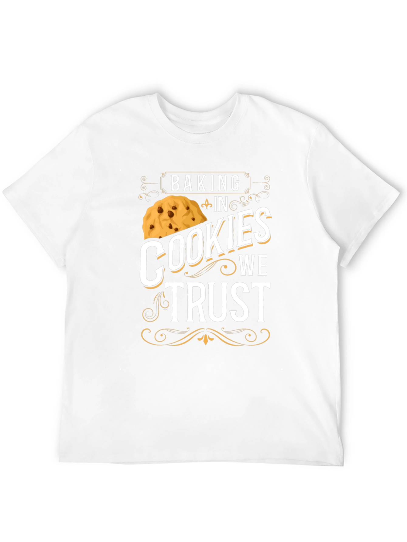 Baking In Cookies We Trust Black T-Shirt